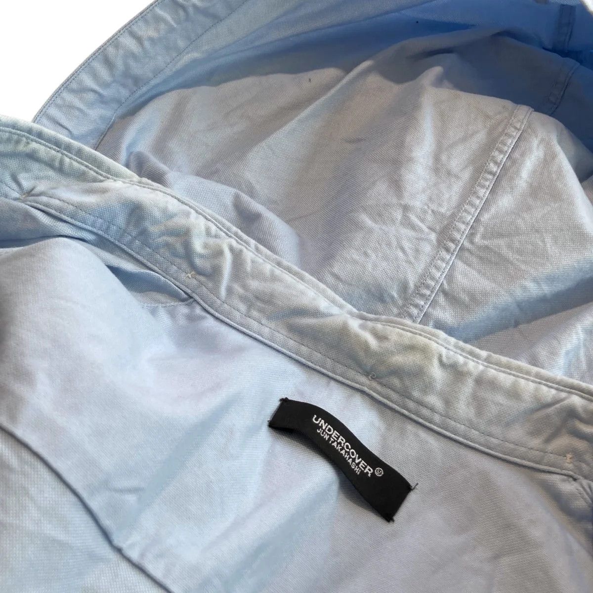 U Logo Hooded Shirt Jacket