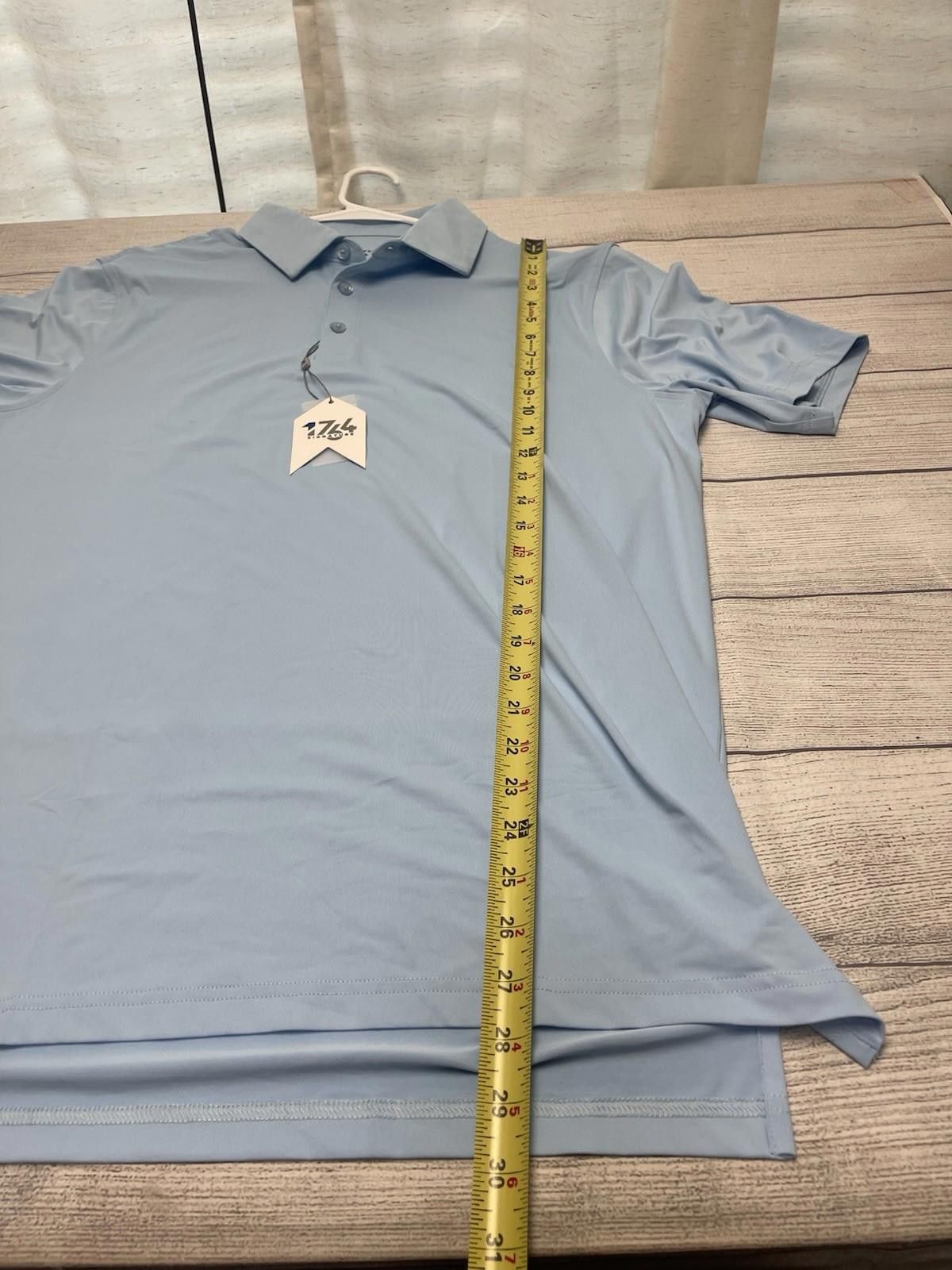 Flower Mountain 1764 Signature Golf Sprig Polo L Blue NWT Size US L / EU 52-54 / 3 - 6 Thumbnail