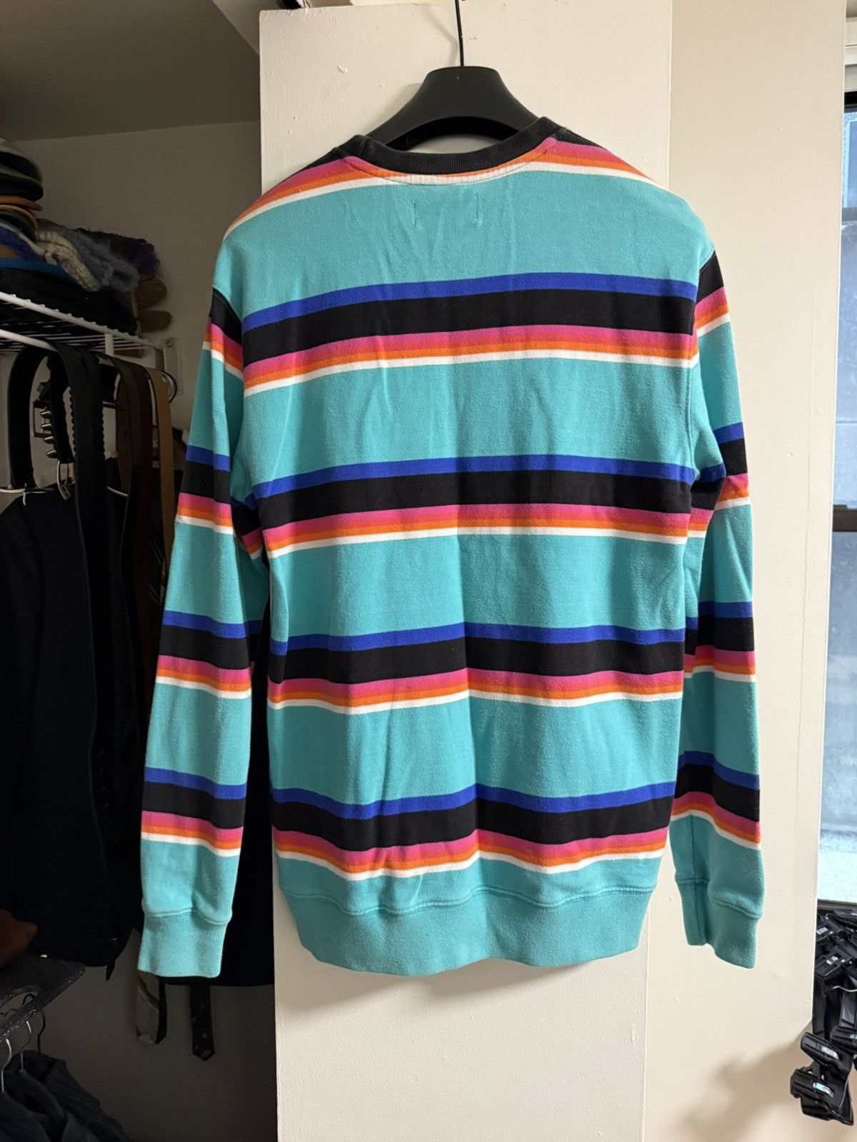 Palace Green Multi-Colored Striped Sweatshirt Size US M / EU 48-50 / 2 - 2 Thumbnail