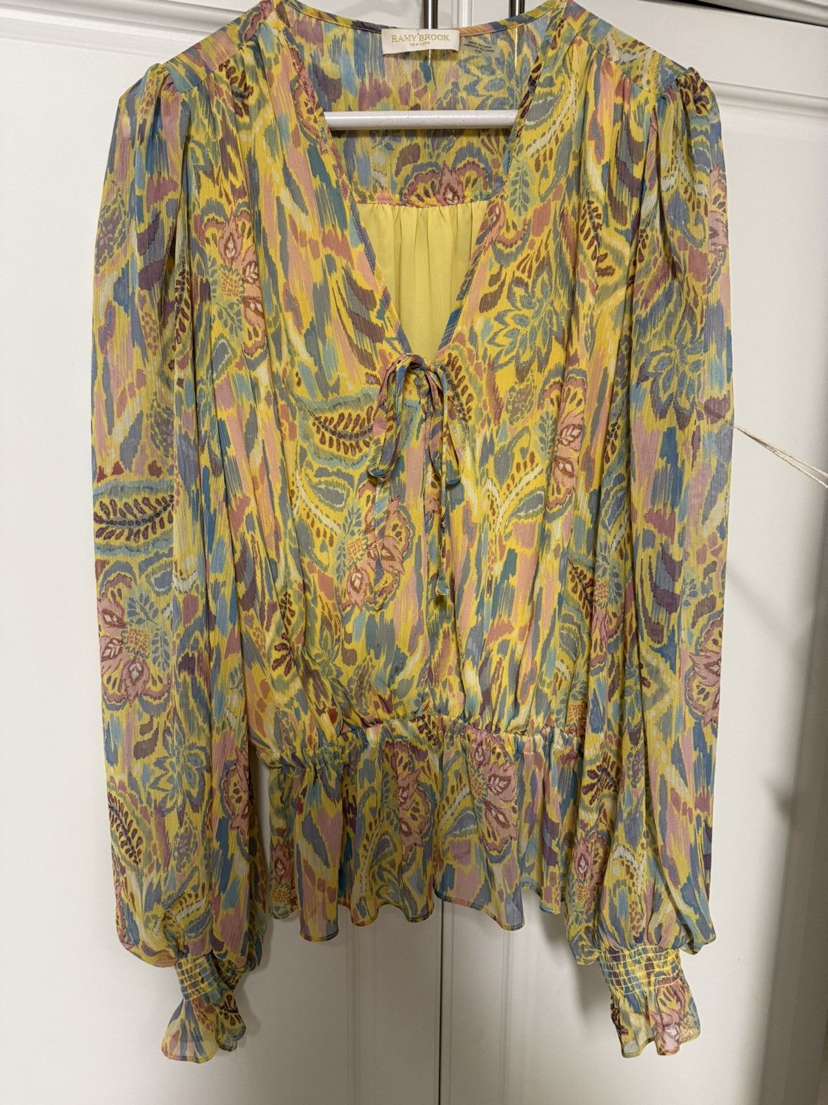 Ramy Brook RAMY BROOK Evie Plunging Print Top Size M / US 6-8 / IT 42-44 - 2 Thumbnail