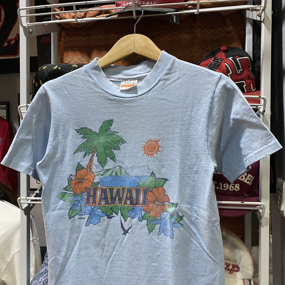 Vintage RARE Vintage 80s Hawaii Pomare T-Shirts Size US XS / EU 42 / 0 - 3 Thumbnail