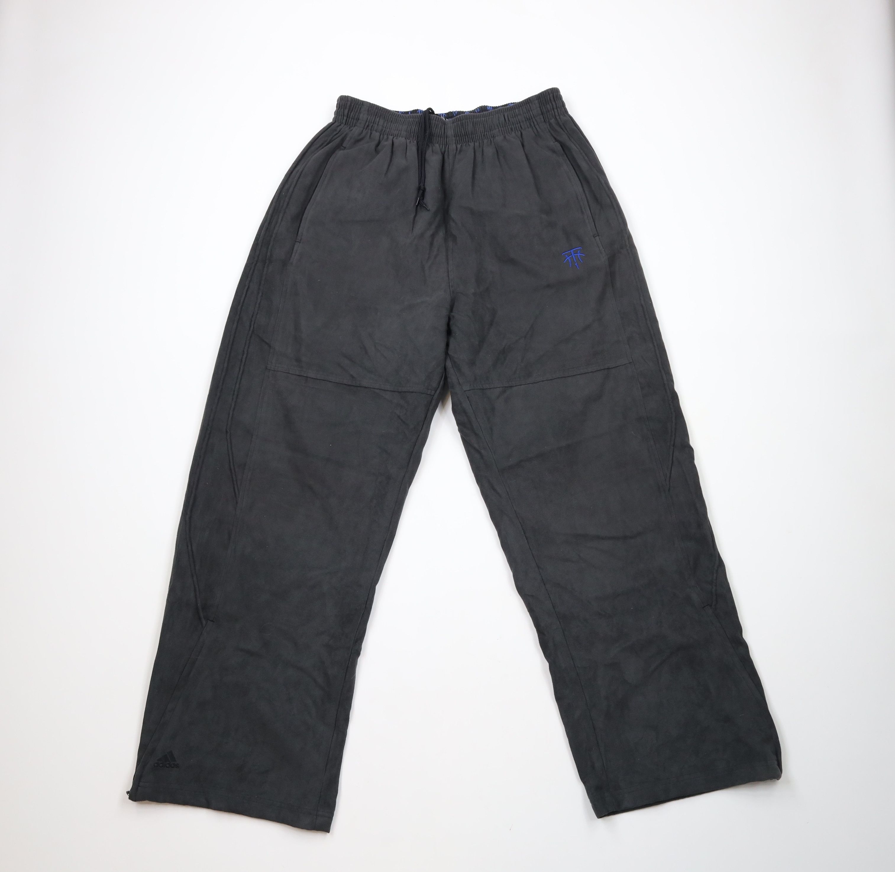 Adidas × Vintage Vintage Y2K 2003 Adidas Basketball Wide Leg Pants Gray Size US 36 / EU 52 - 1 Thumbnail