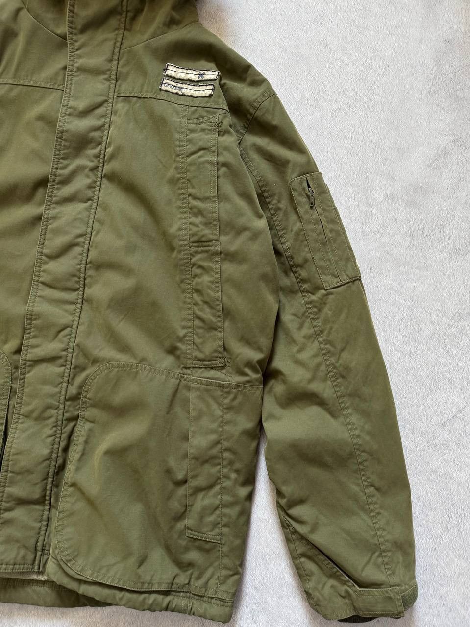 Quiksilver Vintage Quiksilver Olive Green Parka Jacket Fur Hood Size US XL / EU 56 / 4 - 6 Thumbnail