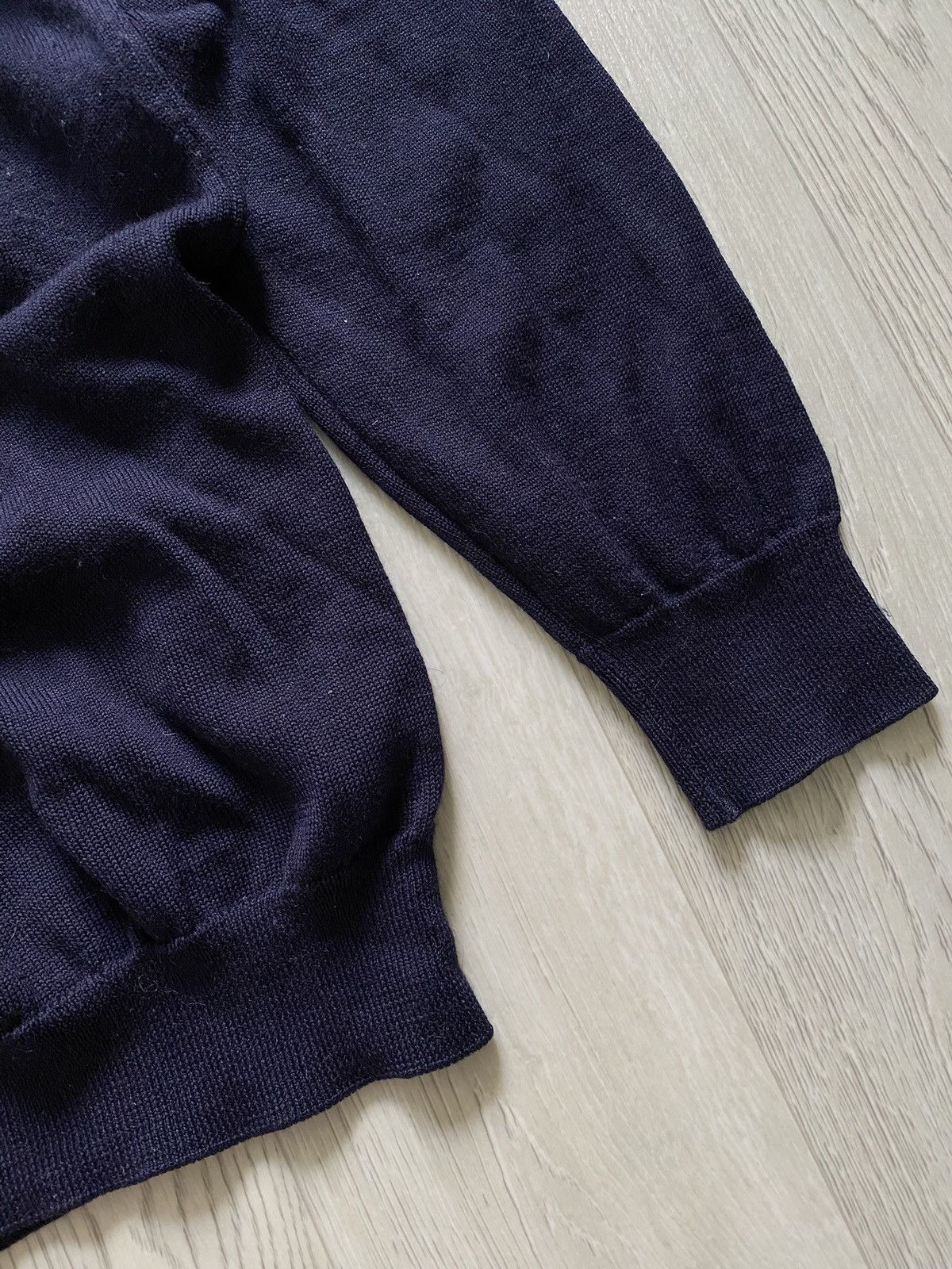 Lacoste Lacoste Vintage Knit Sweater Navy Colour Basic Logo Size US L / EU 52-54 / 3 - 5 Thumbnail