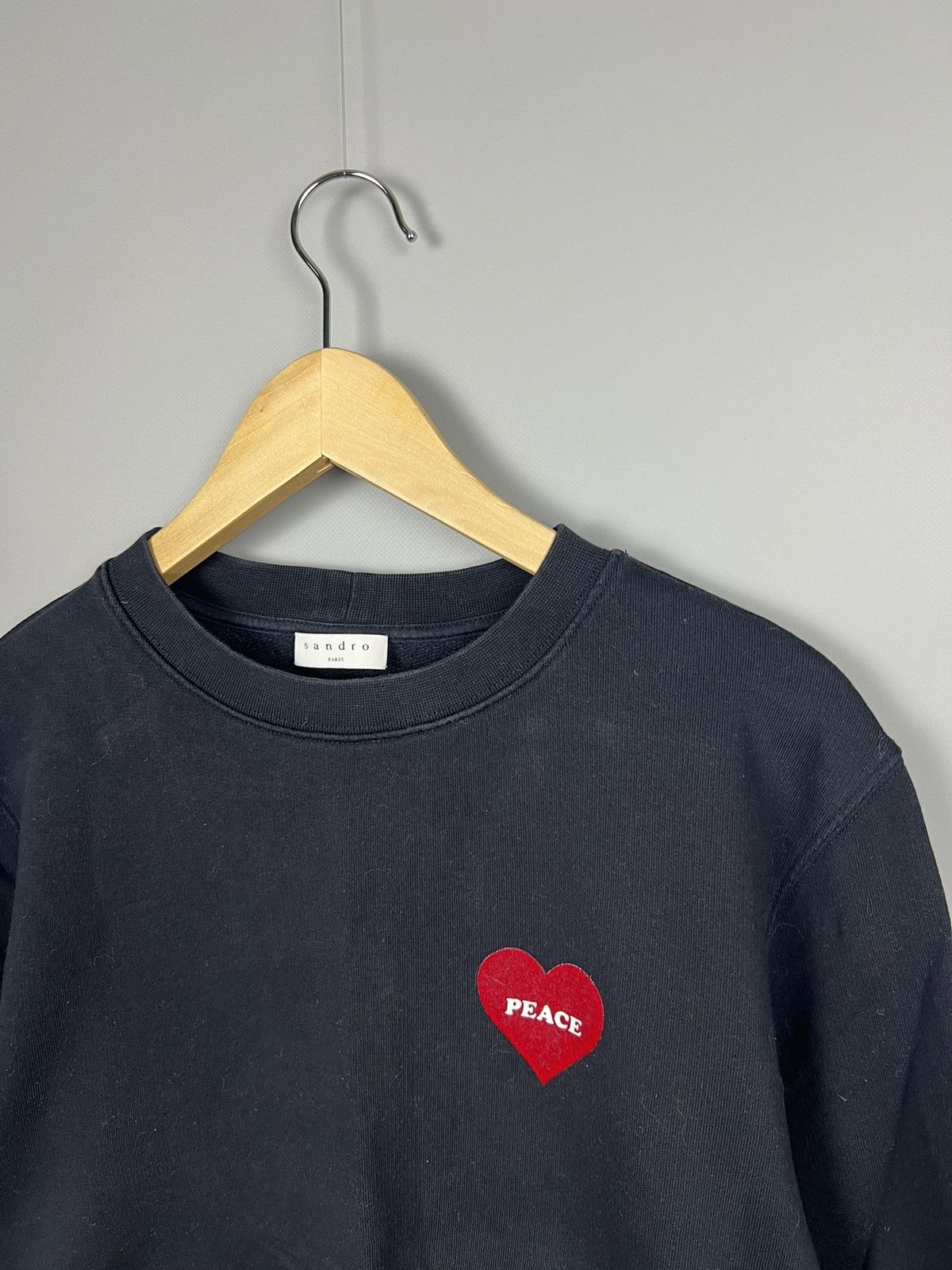 Sandro Sandro Peace Heart Sweatshirt Size US L / EU 52-54 / 3 - 2 Thumbnail