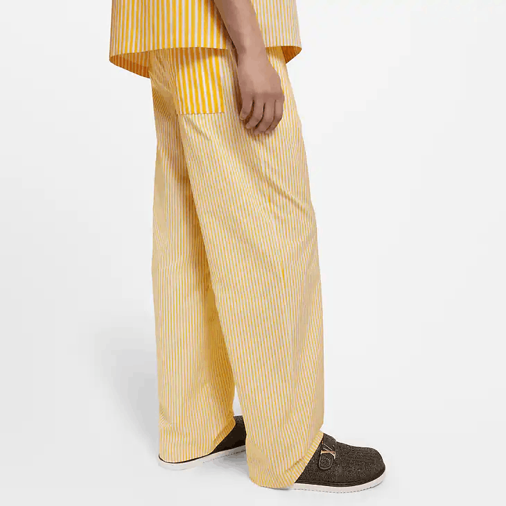 Louis Vuitton Monogram Striped Drawstring Trousers Size 50S - 4 Thumbnail