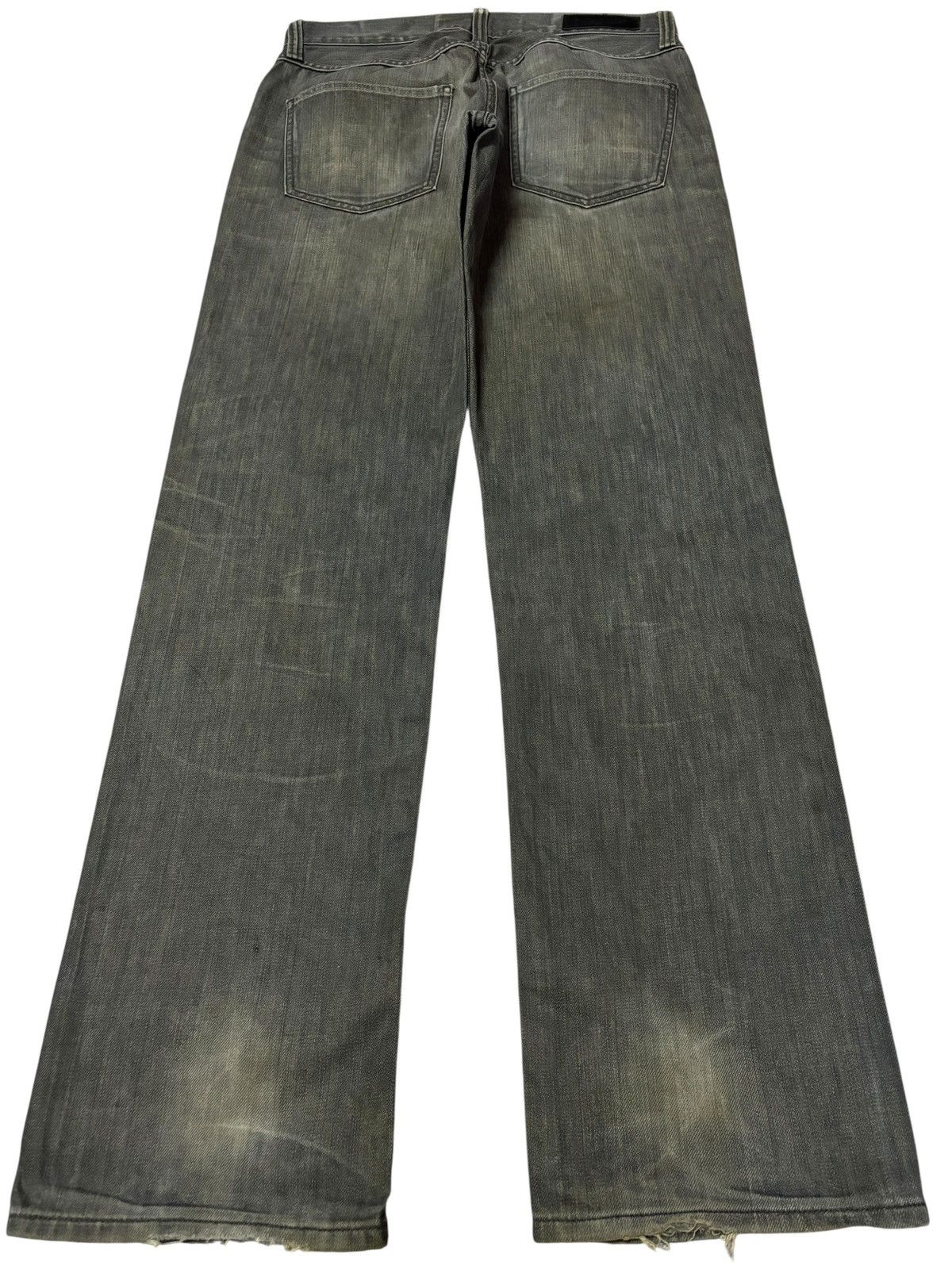 Japanese Brand Vtg Back Number Japan Faded Distressed Jeans Size US 31 - 2 Thumbnail