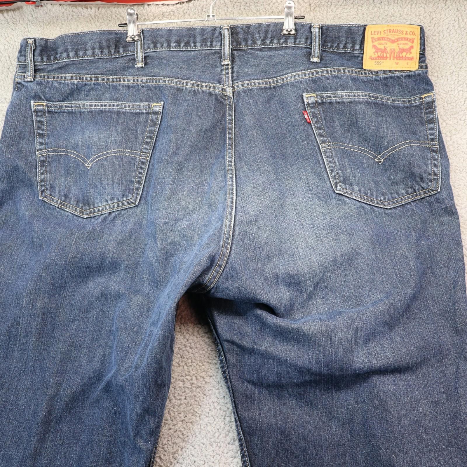 Levi's Levis 559 jeans men 52x32 Classic fit straight blue denim Size US 44 / EU 60 - 2 Thumbnail