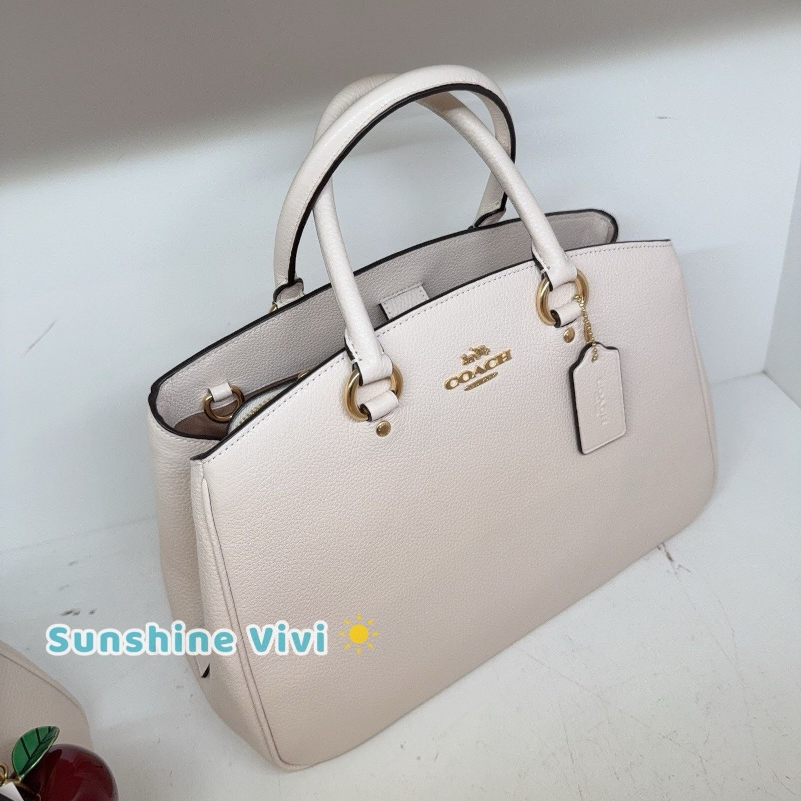 Coach NWT Coach Savannah Leather Carryall Satchel Bag CAL56 Size ONE SIZE - 4 Thumbnail