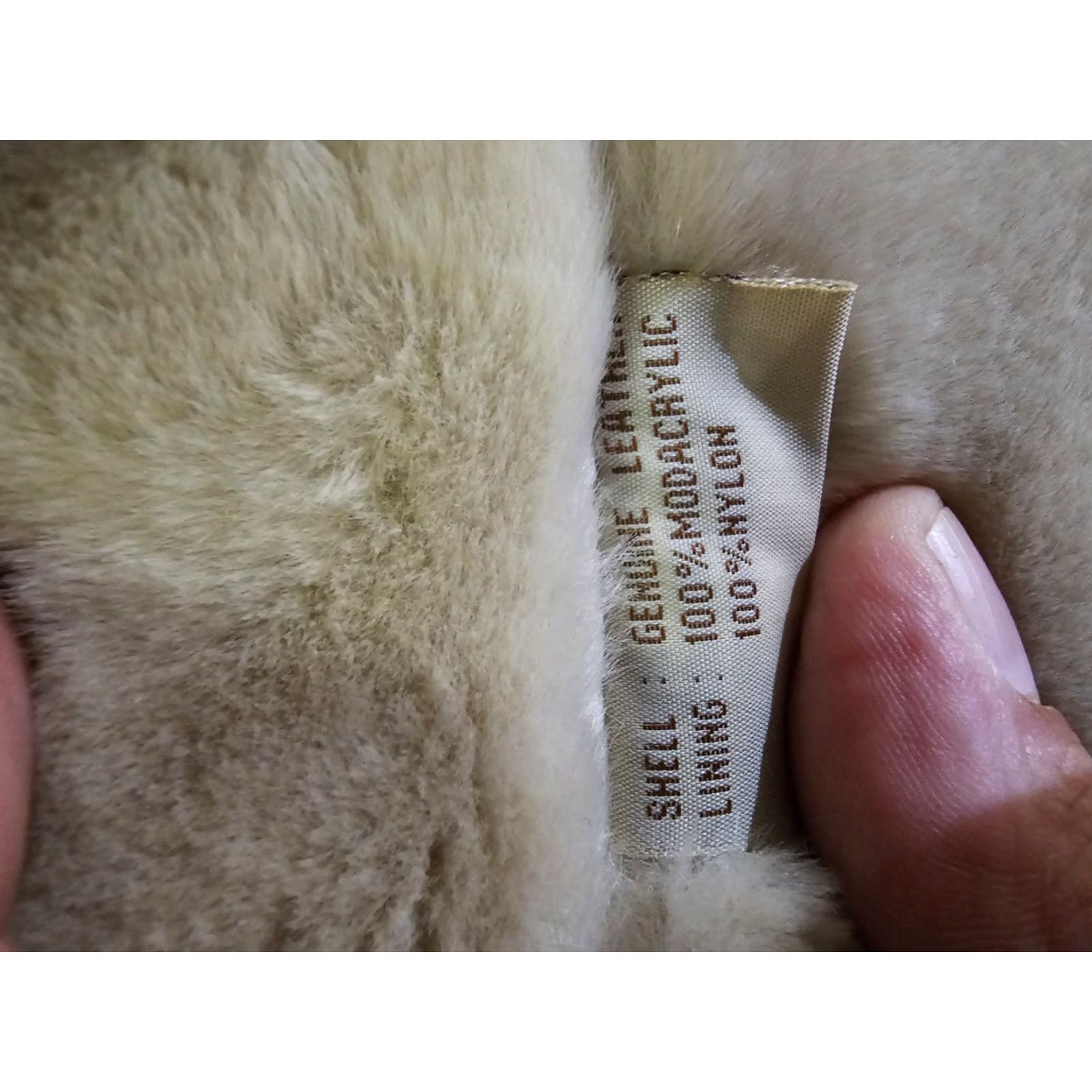 Vintage VINTAGE Winlit Beige Leather/Suede Faux Fur Full Zip Coat Jacket Womens Sz Large Leather/Suede Faux Fur Full Zip Coat Jacket Beige 90s Womens Size L / US 10 / IT 46 - 7 Thumbnail