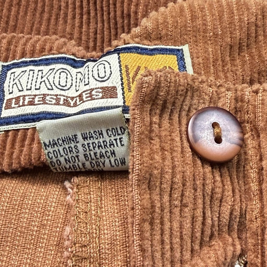 Vintage VTG 70s 80s SMALL MEDIUM Corduroy High Rise Tapered Wide Leg Size 32" / US 10 / IT 46 - 12 Thumbnail