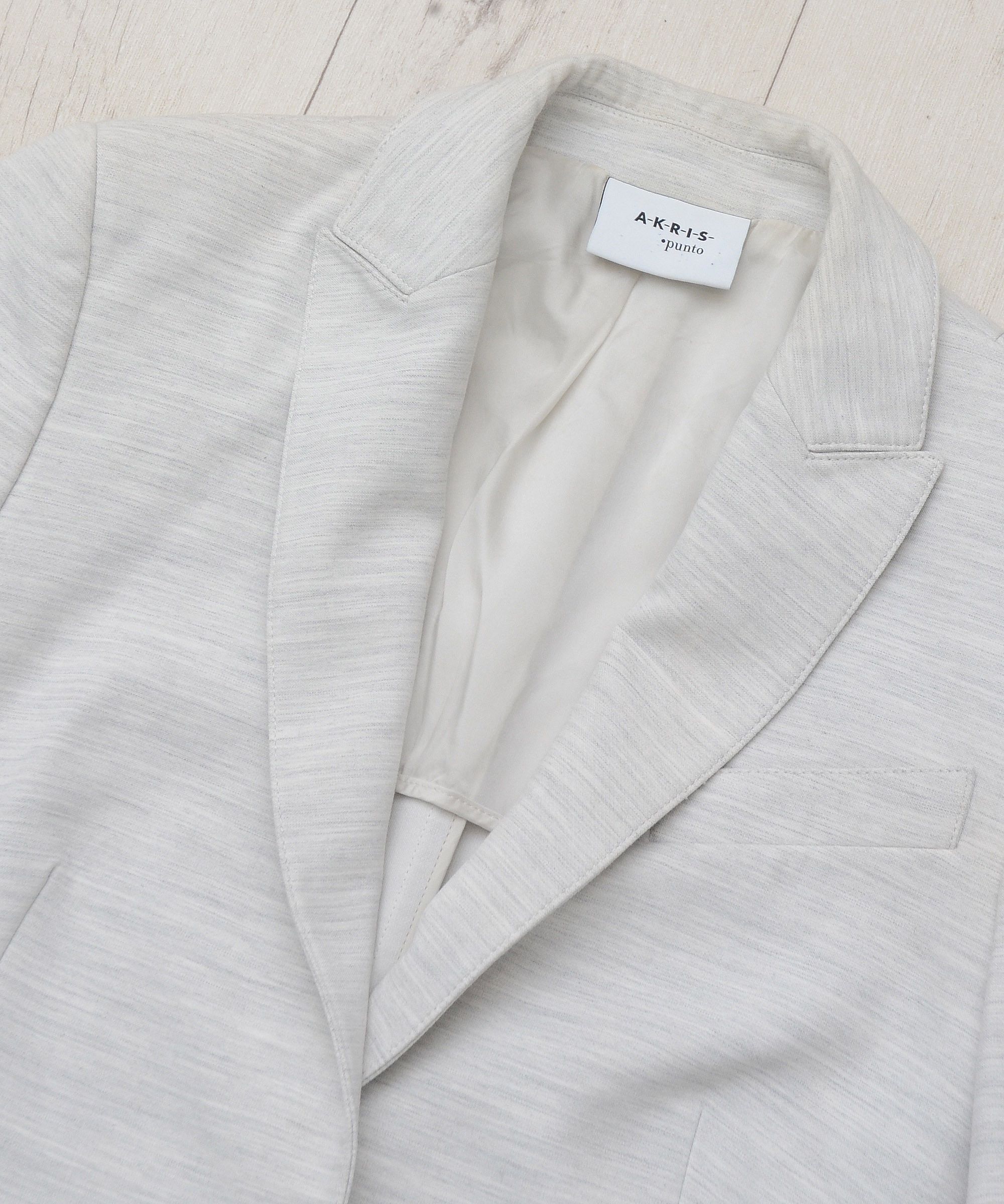 Akris Akris Punto Luxury Blazer Gray One Button size US 10 UK 14 Size L / US 10 / IT 46 - 5 Thumbnail