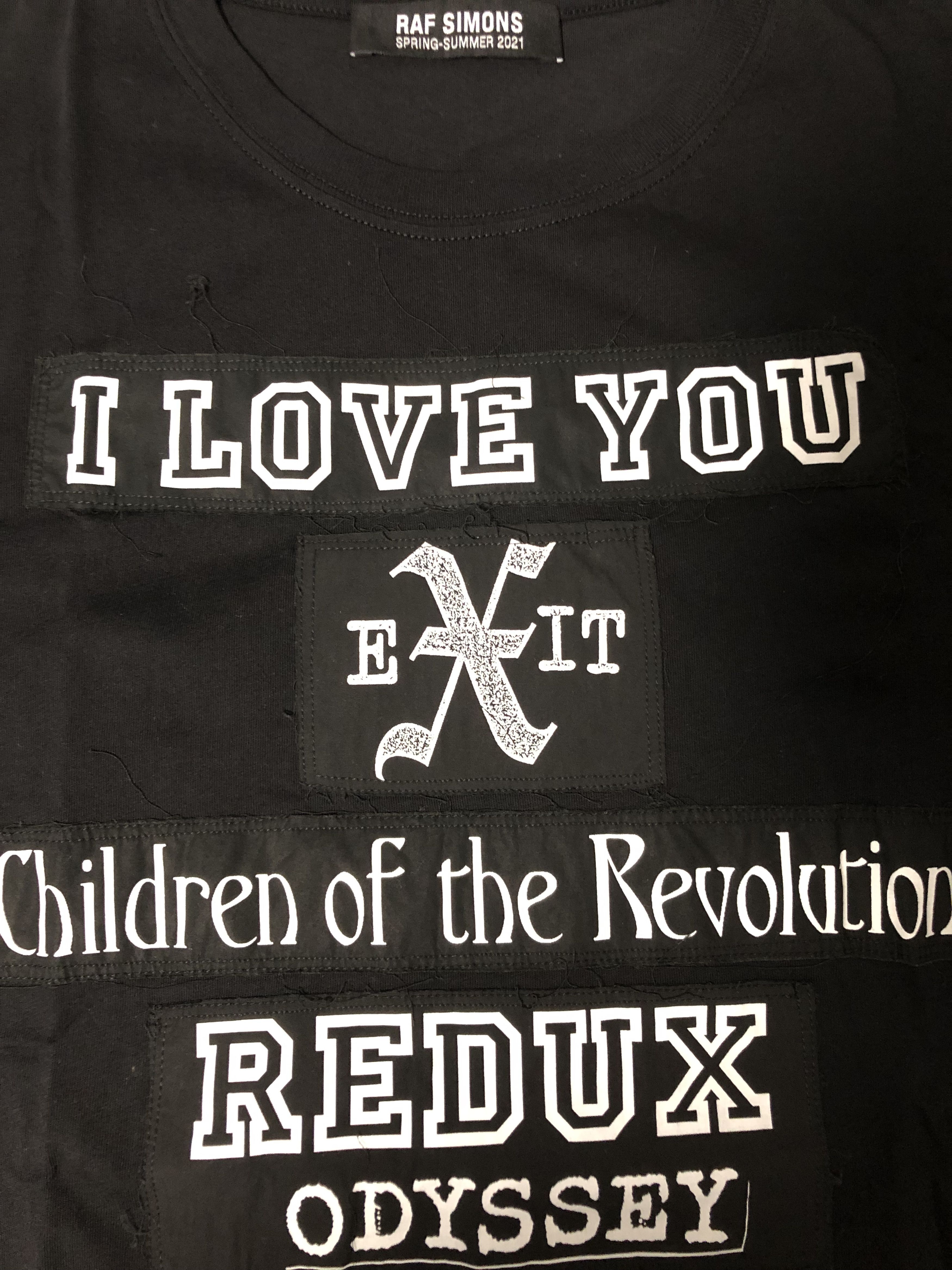 Raf Simons SS21 OVERSIZED I LOVE YOU T-SHIRT Size US XS / EU 42 / 0 - 4 Thumbnail