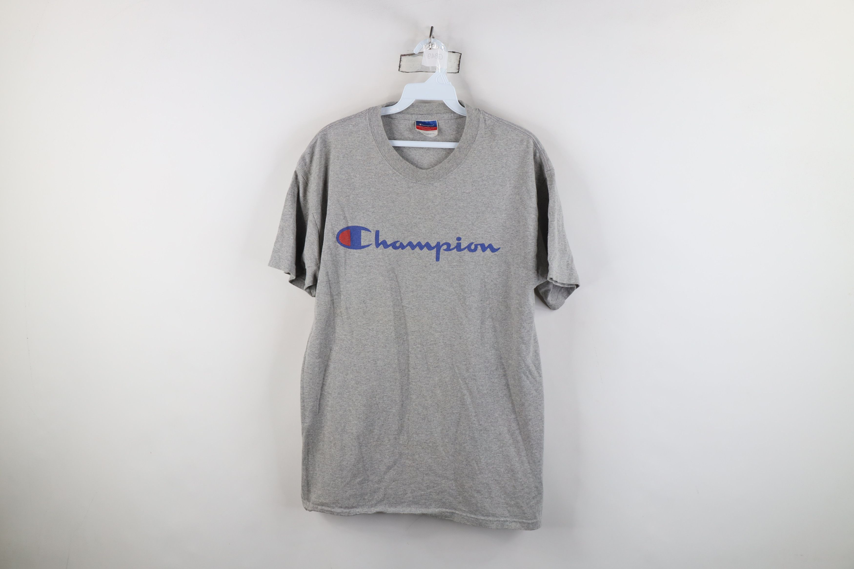 Champion Vintage 90s Y2K Champion Spell Big Logo Short Sleeve T-Shirt Size US M / EU 48-50 / 2 - 1 Thumbnail