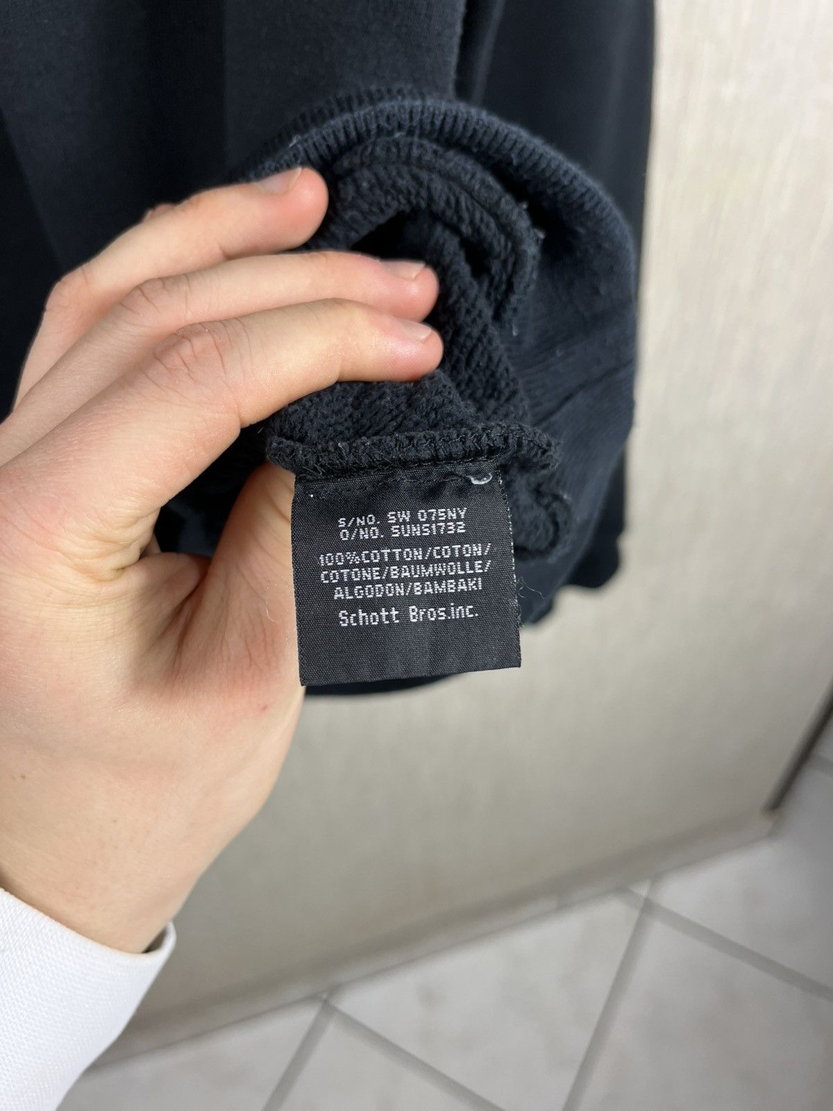 Schott × Vintage Vintage Schott born in New York sweatshirt spellout crewneck Size US XL / EU 56 / 4 - 13 Thumbnail