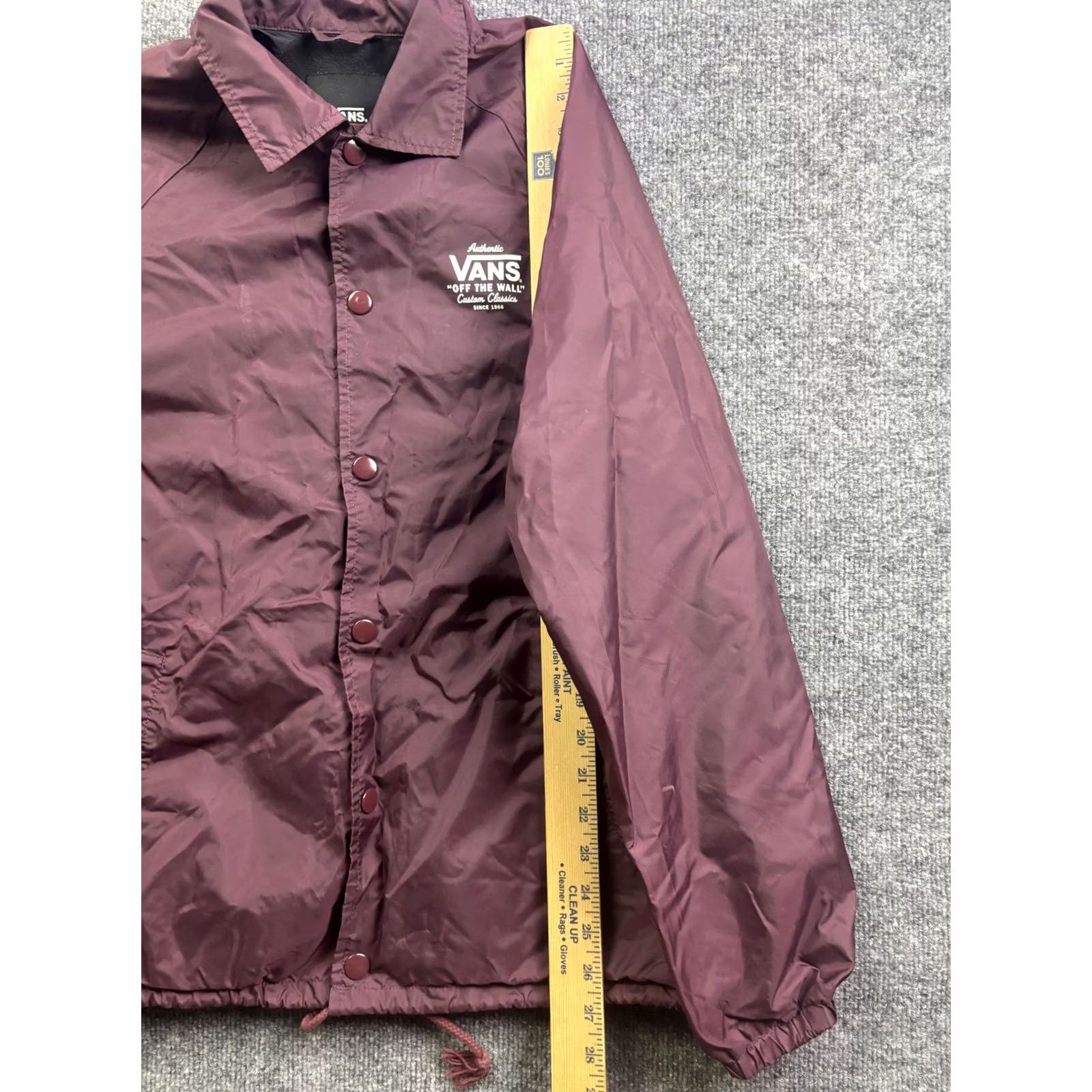 Vans Vans Jacket Mens Small Red Windbreaker Snap Front Lined Pockets Skateboarding Casual Fall Size US S / EU 44-46 / 1 - 4 Thumbnail