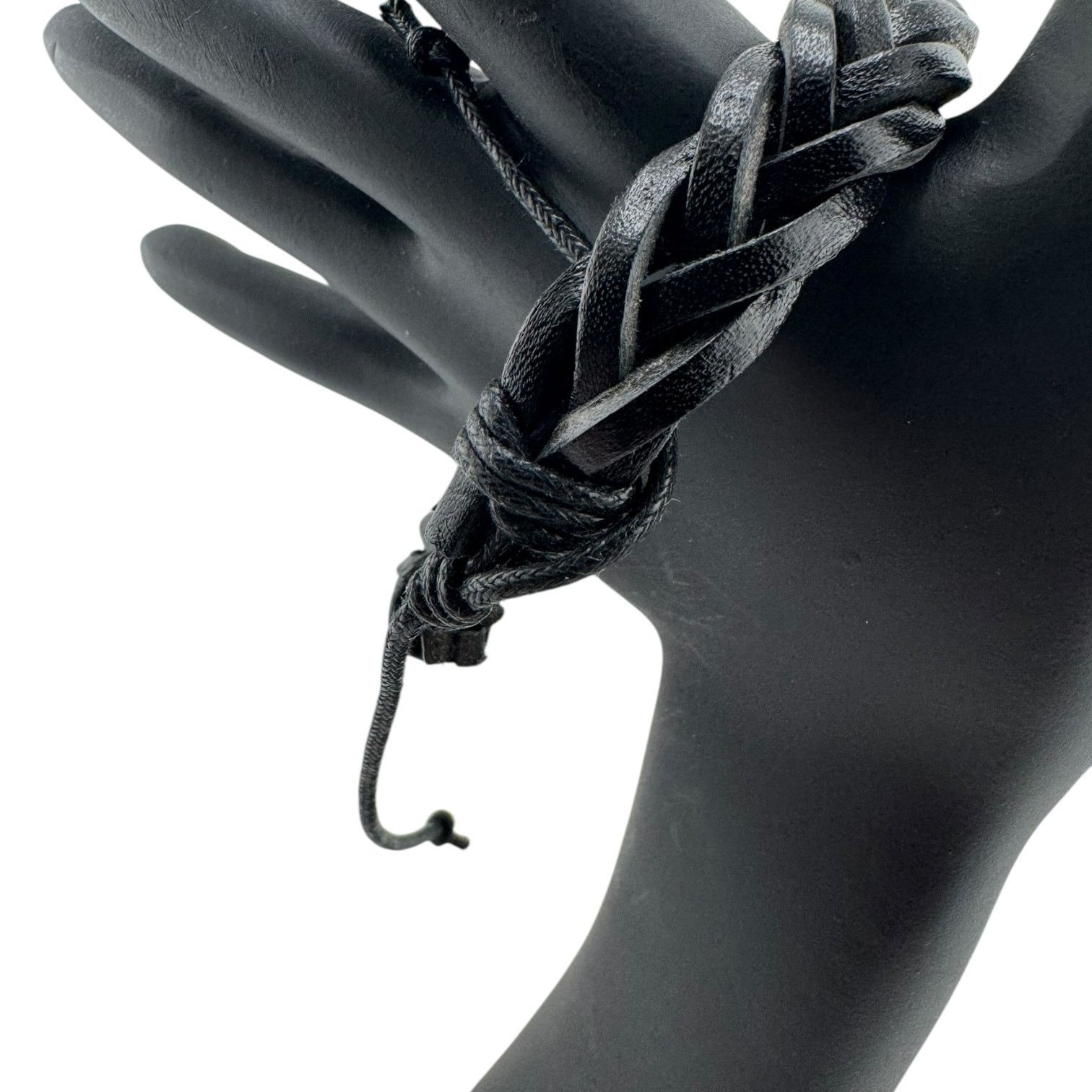 Other Handcrafted Black Leather Cuff for Unchained Souls Size ONE SIZE - 2 Thumbnail