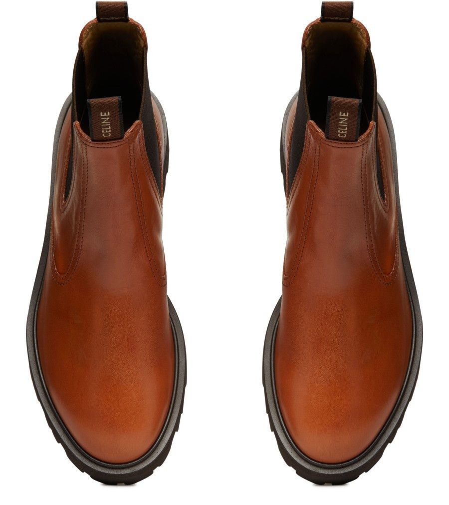 Celine o1bcso1str0924 Margaret Chelsea Boot in Calfskin in Honey Size US 7.5 / IT 37.5 - 4 Thumbnail