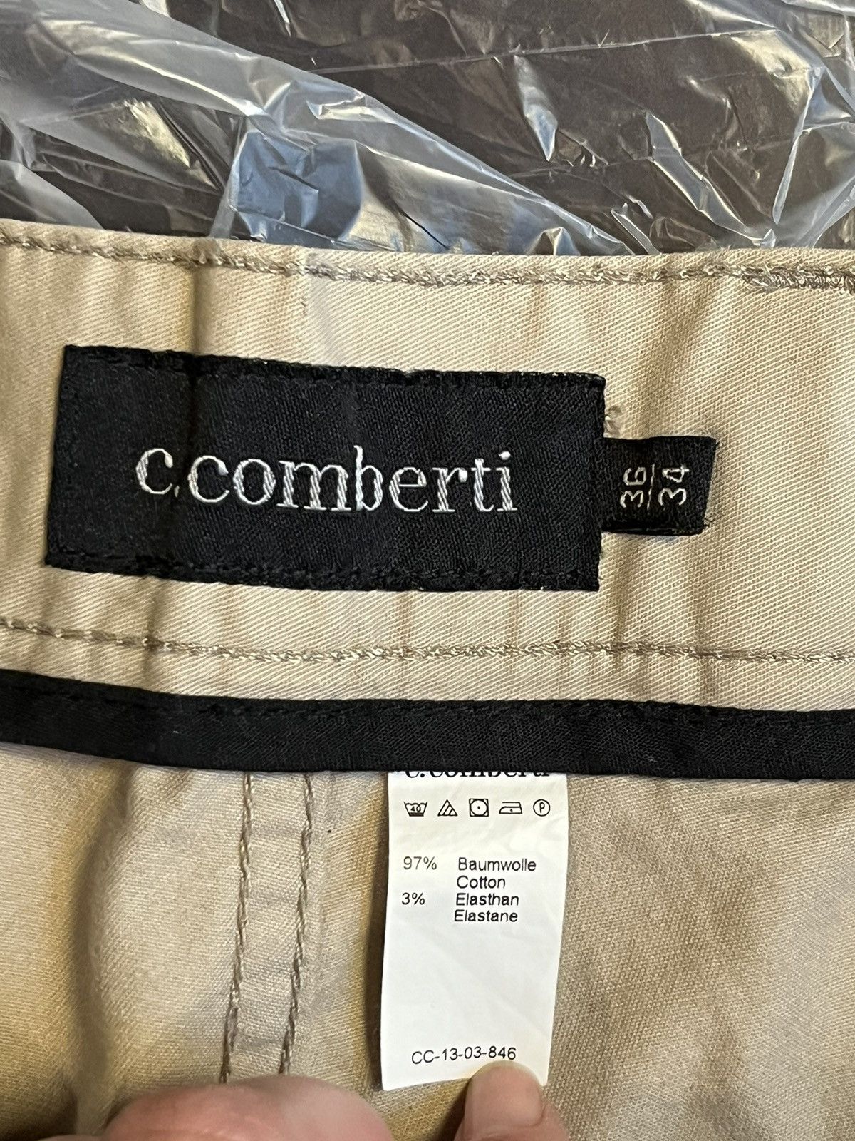 Japanese Brand S. Comberti Beige Straight-Leg Trousers Size US 36 / EU 52 - 4 Thumbnail