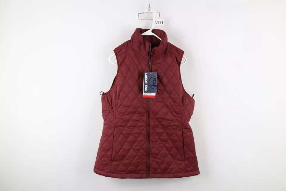 Lands' End × Vintage New Lands End 3 In 1 System Hooded Jacket Puffer Vest Red Size M / US 6-8 / IT 42-44 - 15 Thumbnail