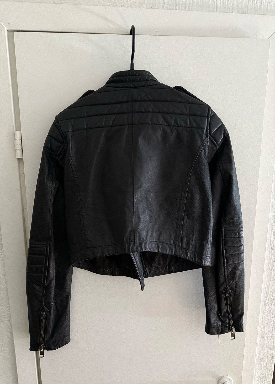 Japanese Brand Cropped Studded Leather Jacket Size US XS / EU 42 / 0 - 7 Thumbnail