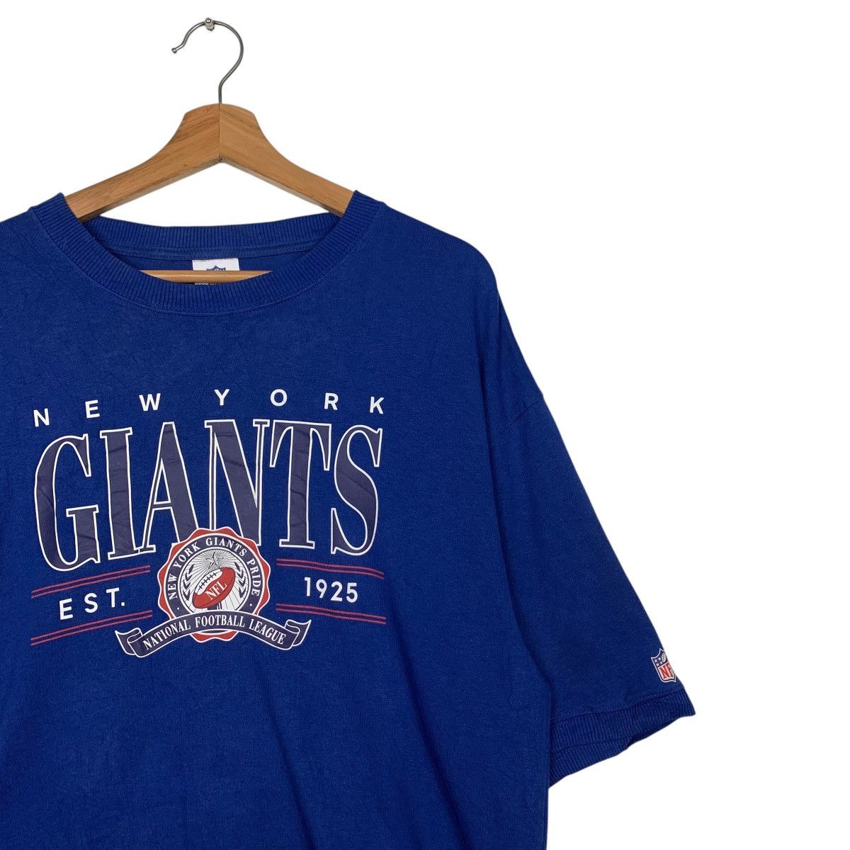 NFL NFL New York Giants Short Sleeve Blue Sweatshirts #1707-C76 Size US S / EU 44-46 / 1 - 5 Thumbnail