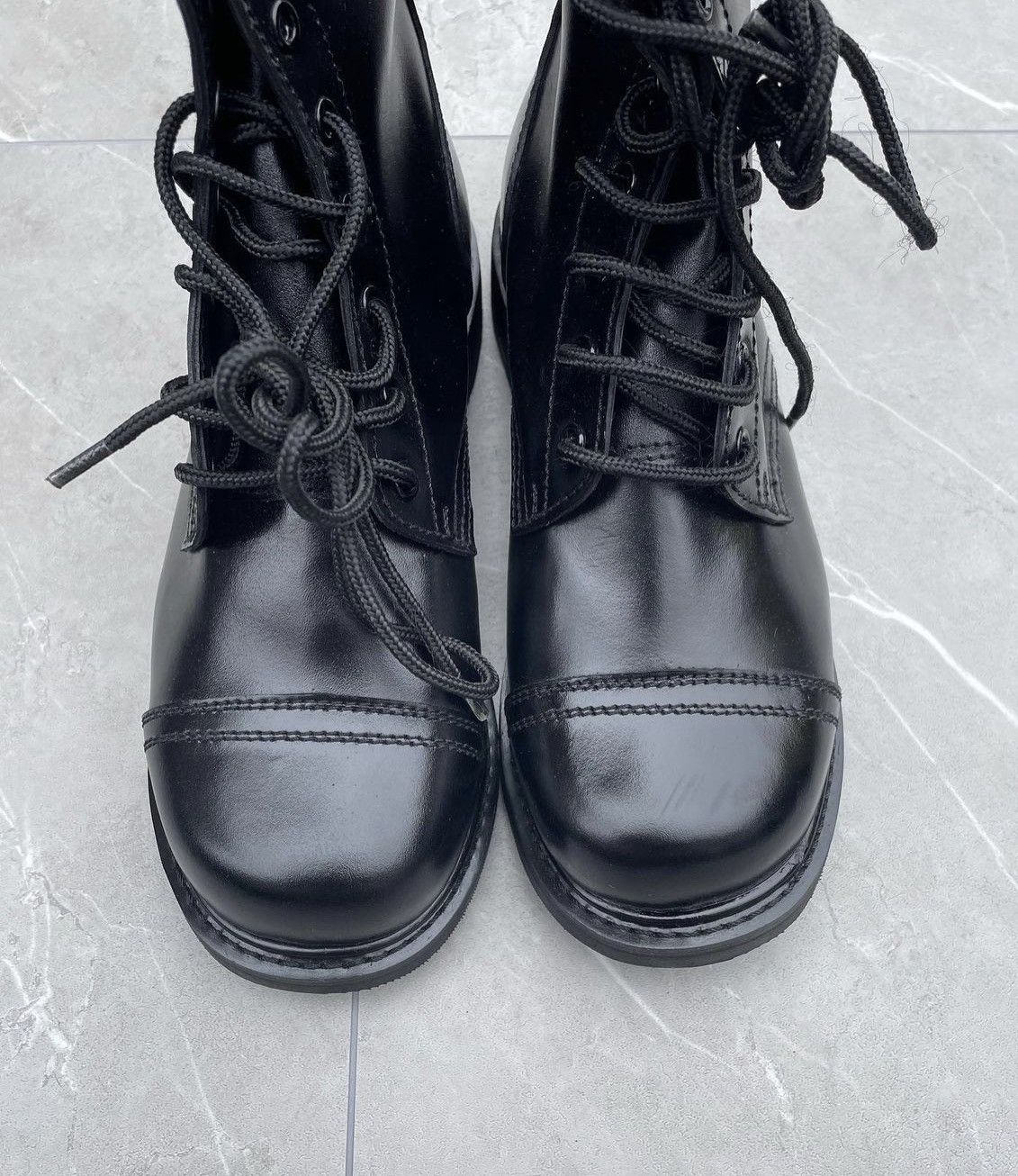 Vintage Vintage Military Black Leather Combat Boots Size US 10 / EU 43 - 8 Thumbnail