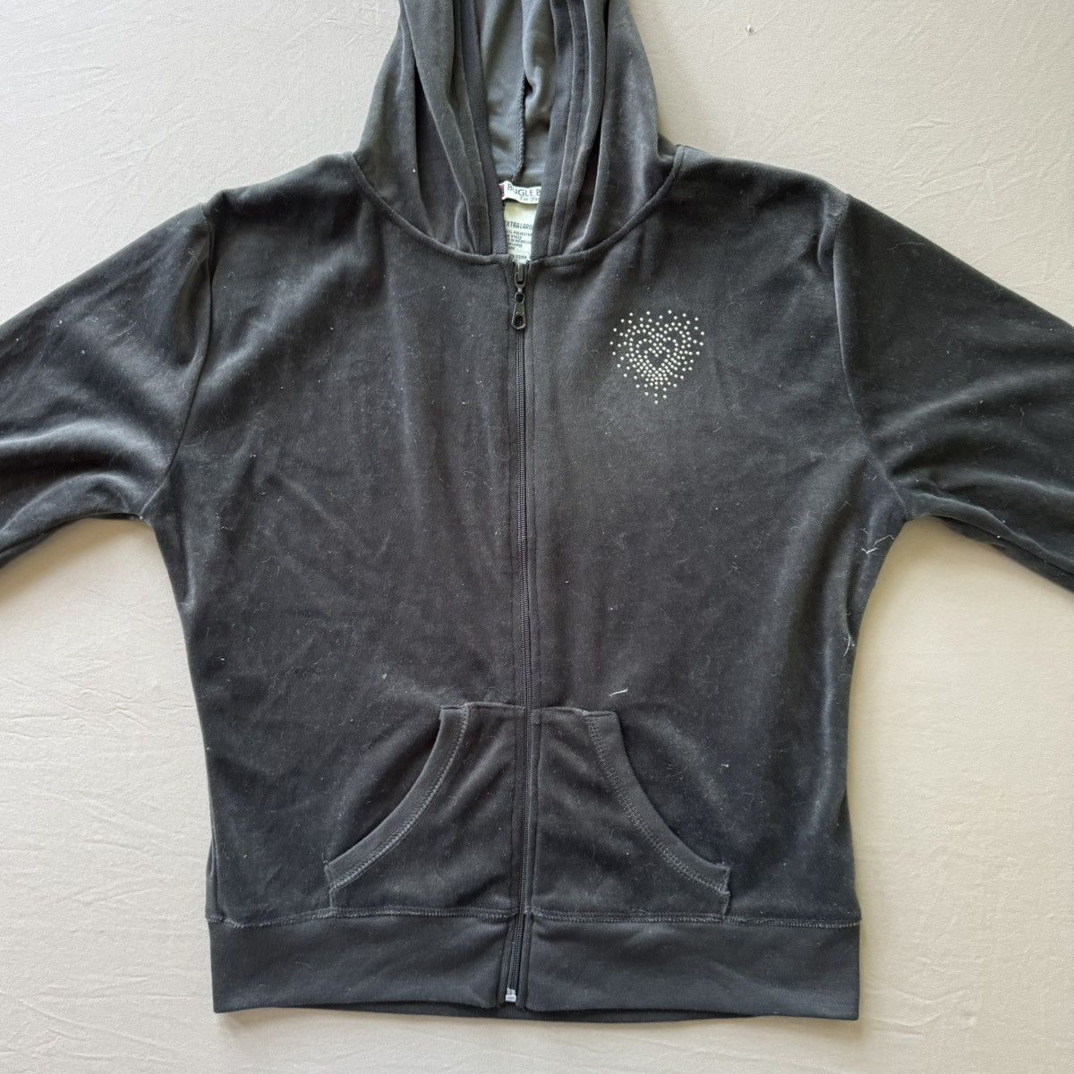 Bugle Boy Vintage Bugle Boy Velour Zip Up Hoodie Size XL / US 12-14 / IT 48-50 - 6 Thumbnail