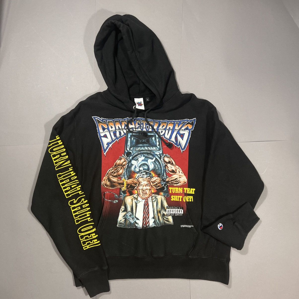 Champion Spaghetti Boys 2018 Turn That Shit Off Hoodie Kerwin Frost Size US L / EU 52-54 / 3 - 7 Thumbnail