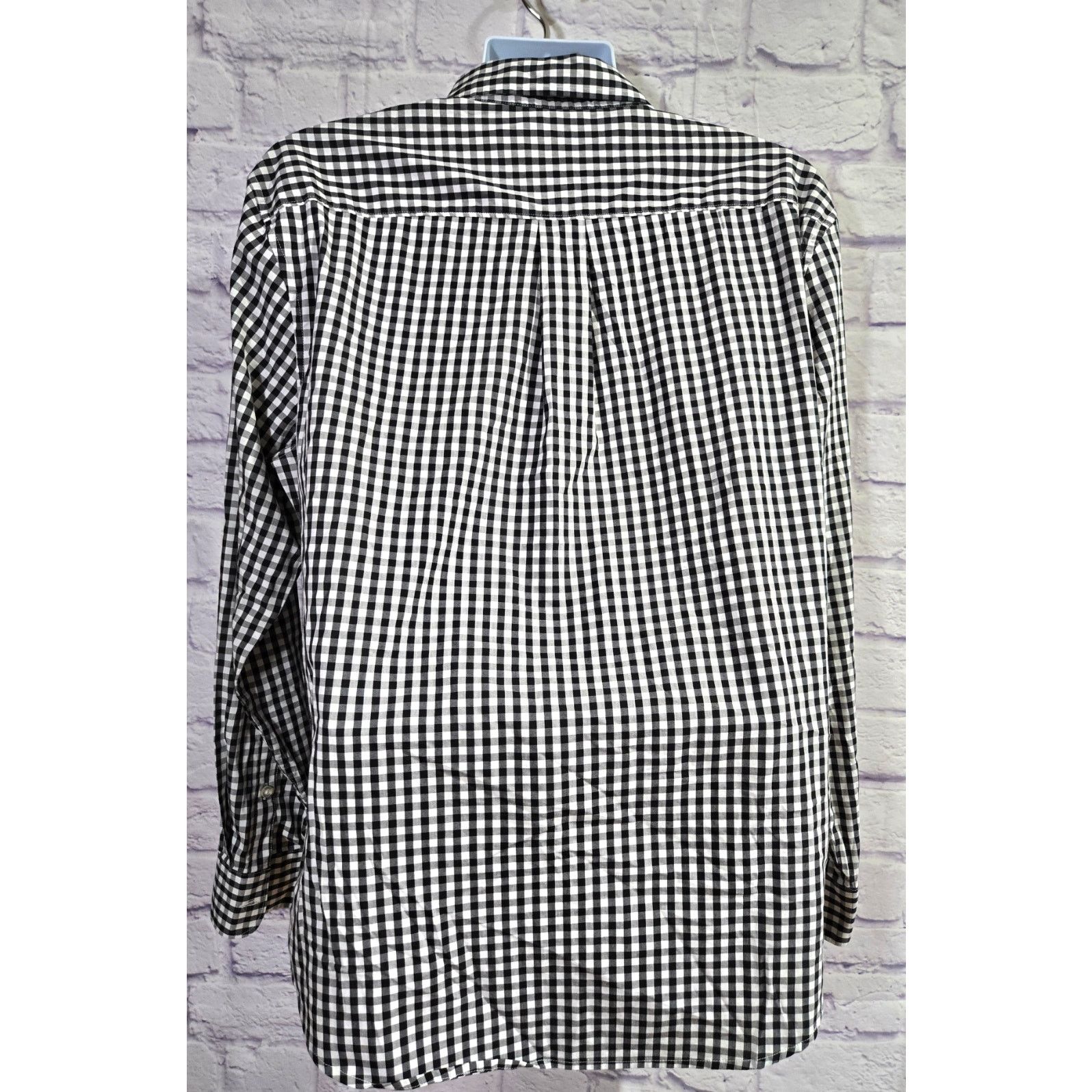 Savane Savane Black Plaid Long Sleeves Button Up Men's Shirt Large Size US L / EU 52-54 / 3 - 2 Thumbnail