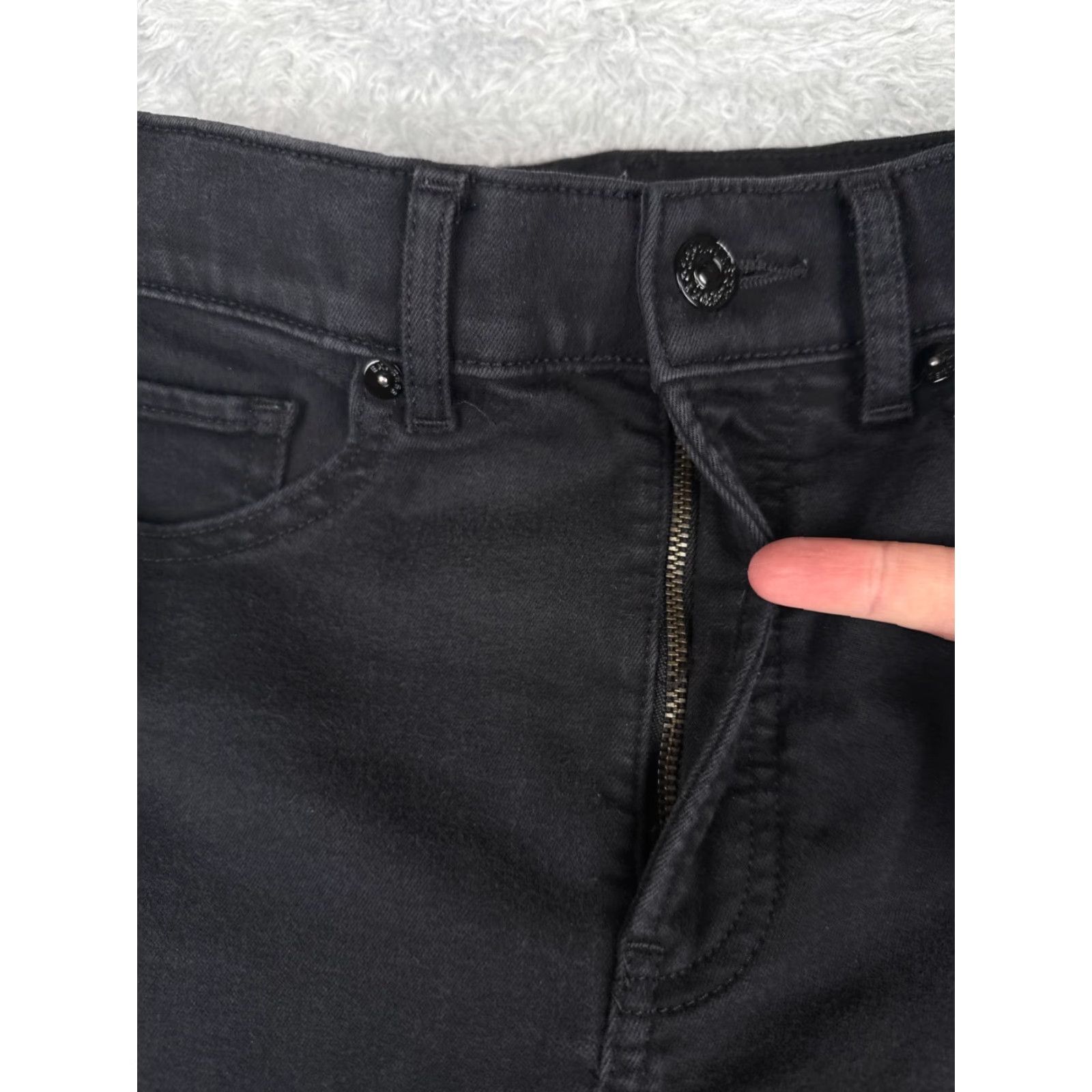 Express VINTAGE Express Womens Jeans Bootcut High Rise Black Cotton Blend 26x31 90s Designer Authentic Women's Size 26" / US 2 / IT 38 - 5 Thumbnail
