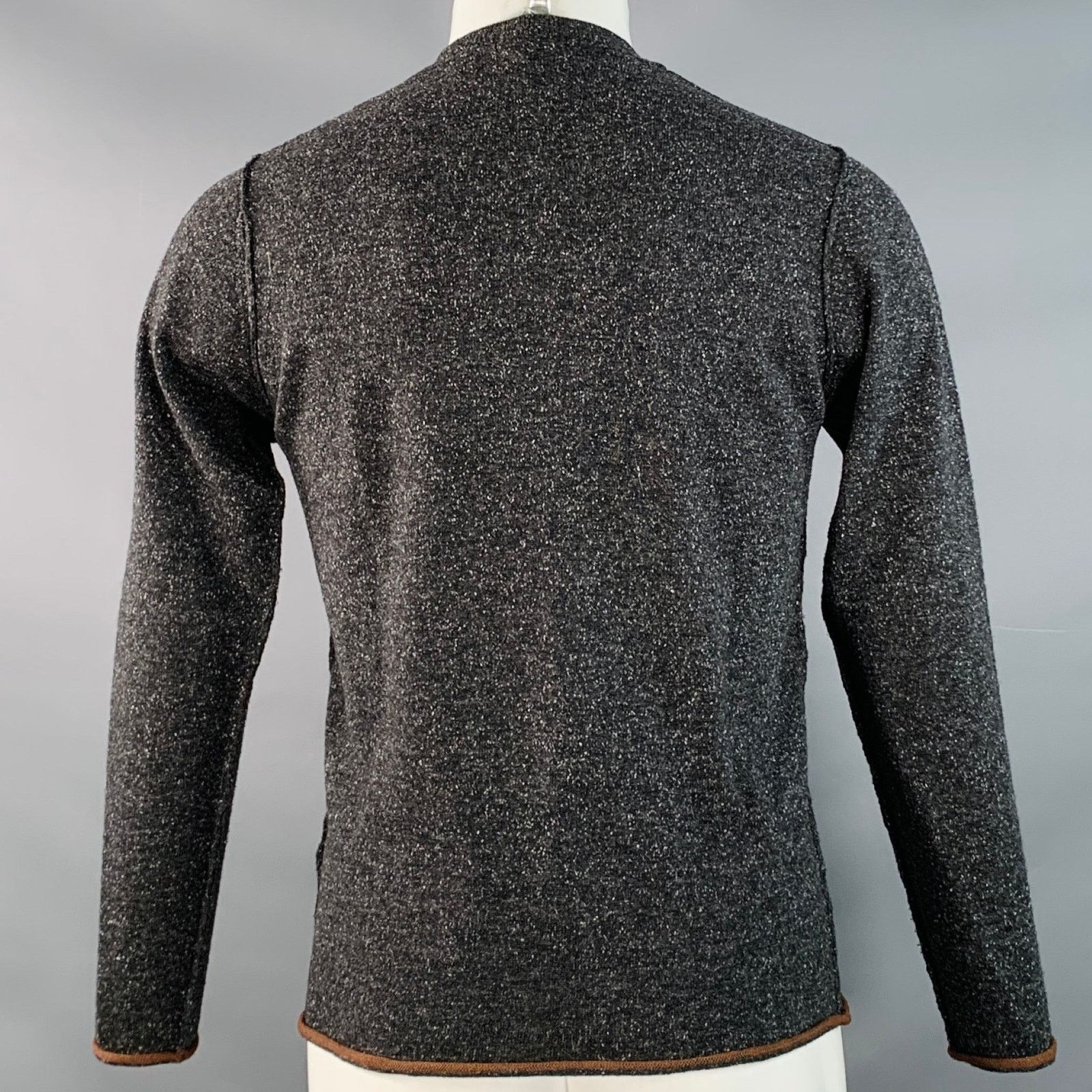 Paul Smith Size S Charcoal Grey Black Wool Silk Crew Neck Pullover Size US S / EU 44-46 / 1 - 3 Thumbnail