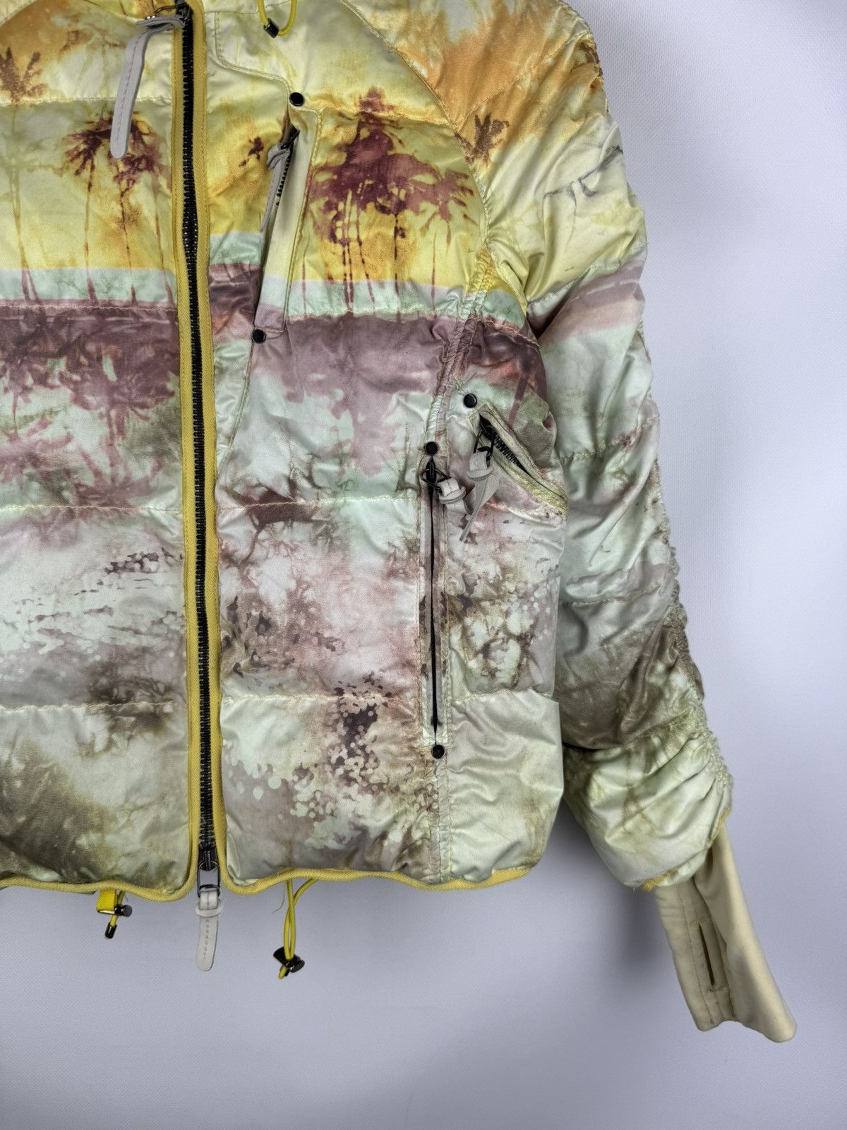 Japanese Brand KRU Ladies Hooded Down Puffer Patterned Ski Jacket Size XS Size XS / US 0-2 / IT 36-38 - 4 Thumbnail