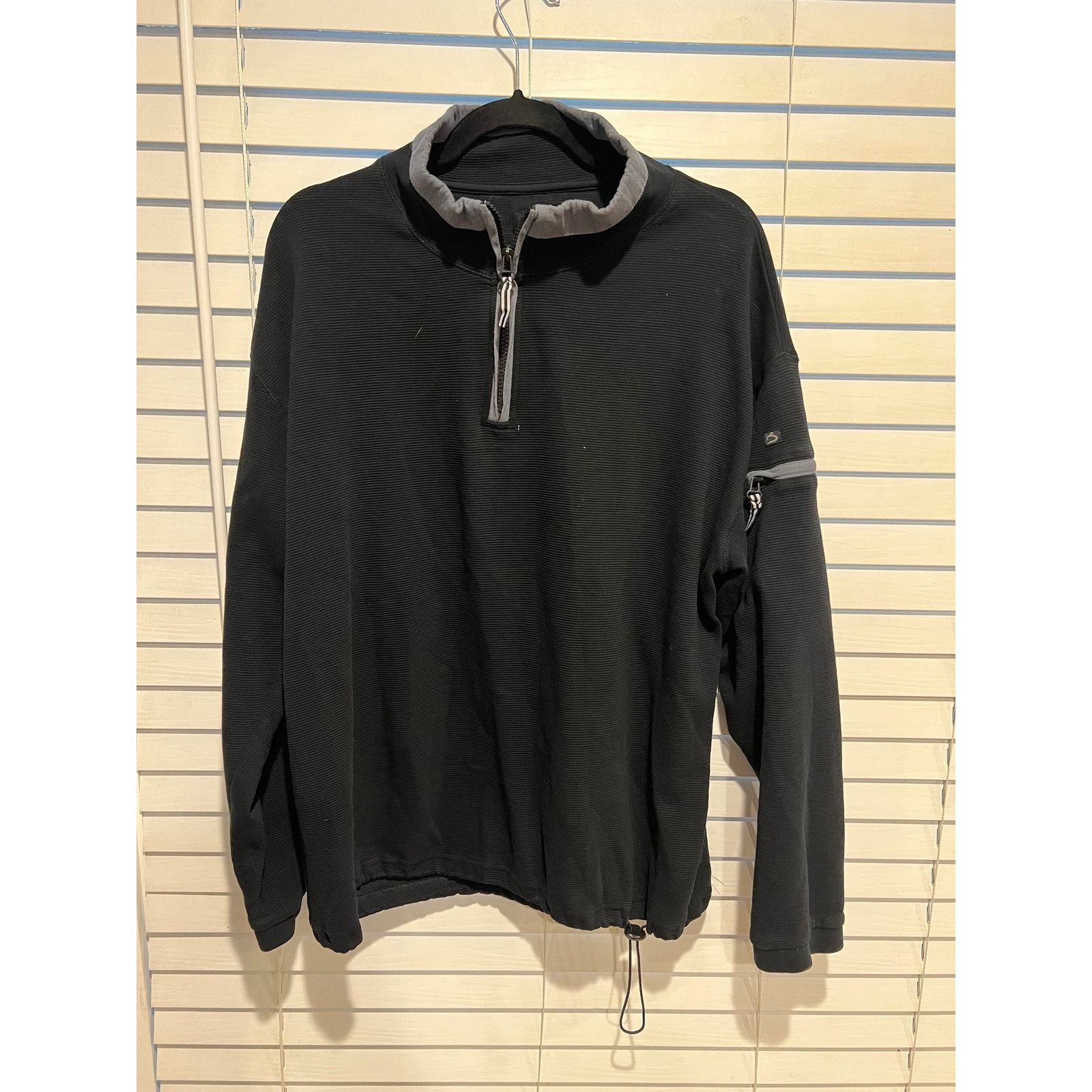 Carbon2Cobalt Carbon2Cobalt Pullover Mens L Black Quarter Zip Long Sleeve Size US L / EU 52-54 / 3 - 1 Thumbnail