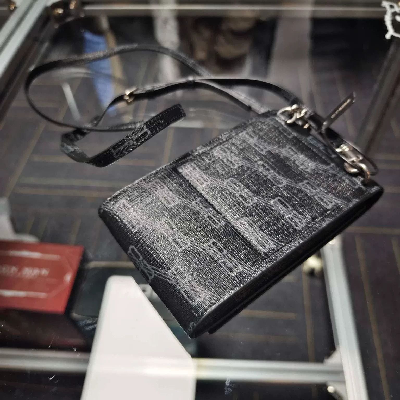 Balenciaga Balenciaga Double B Monogram Phone Bag Size ONE SIZE - 3 Thumbnail