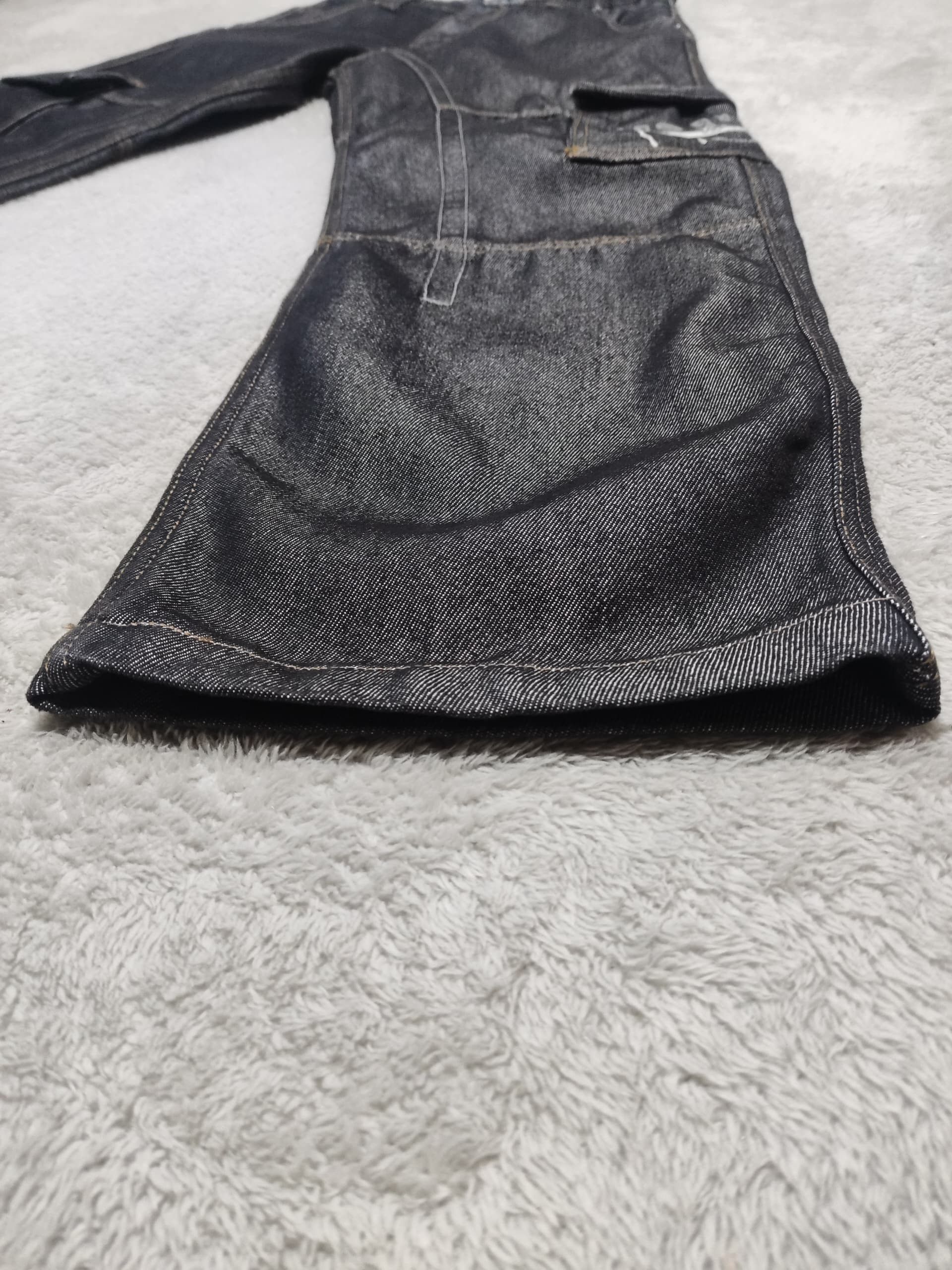 Japanese Brand PJ'S SURF Waxed La Jolla California Baggy Cargo Denim Pants Size US 30 / EU 46 - 11 Thumbnail