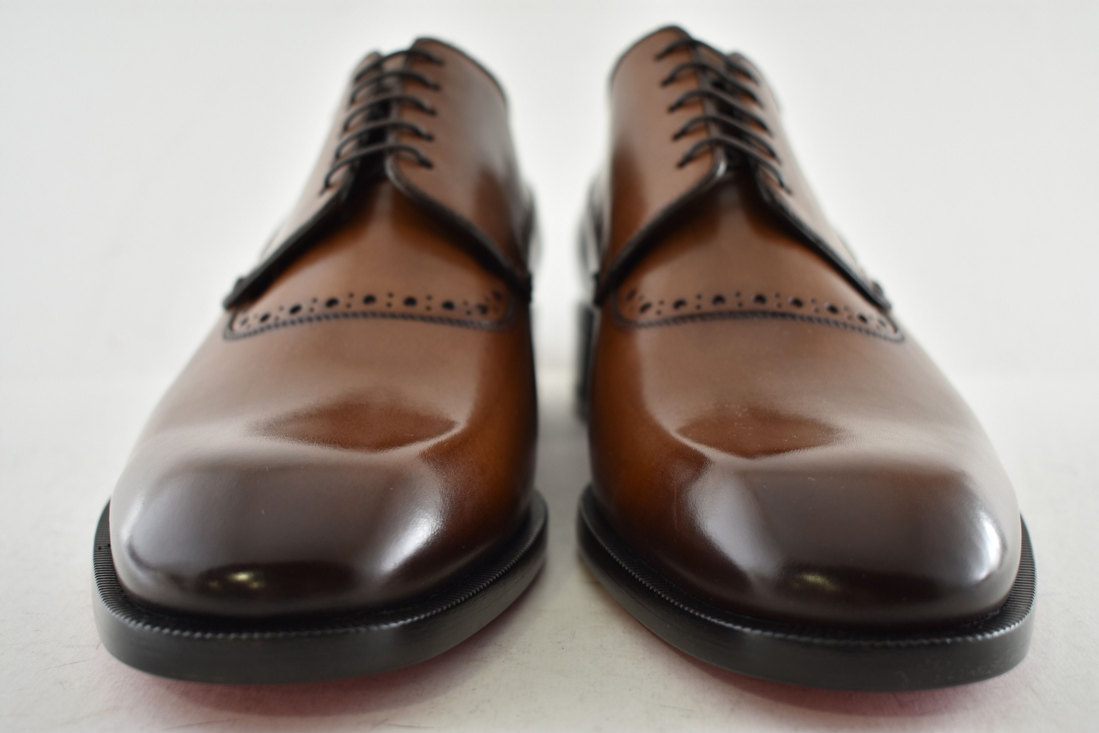 Christian Louboutin Sartoby Flat Brown Leather Dress Oxford Derby Loafer 45 12 Size US 12 / EU 45 - 10 Thumbnail