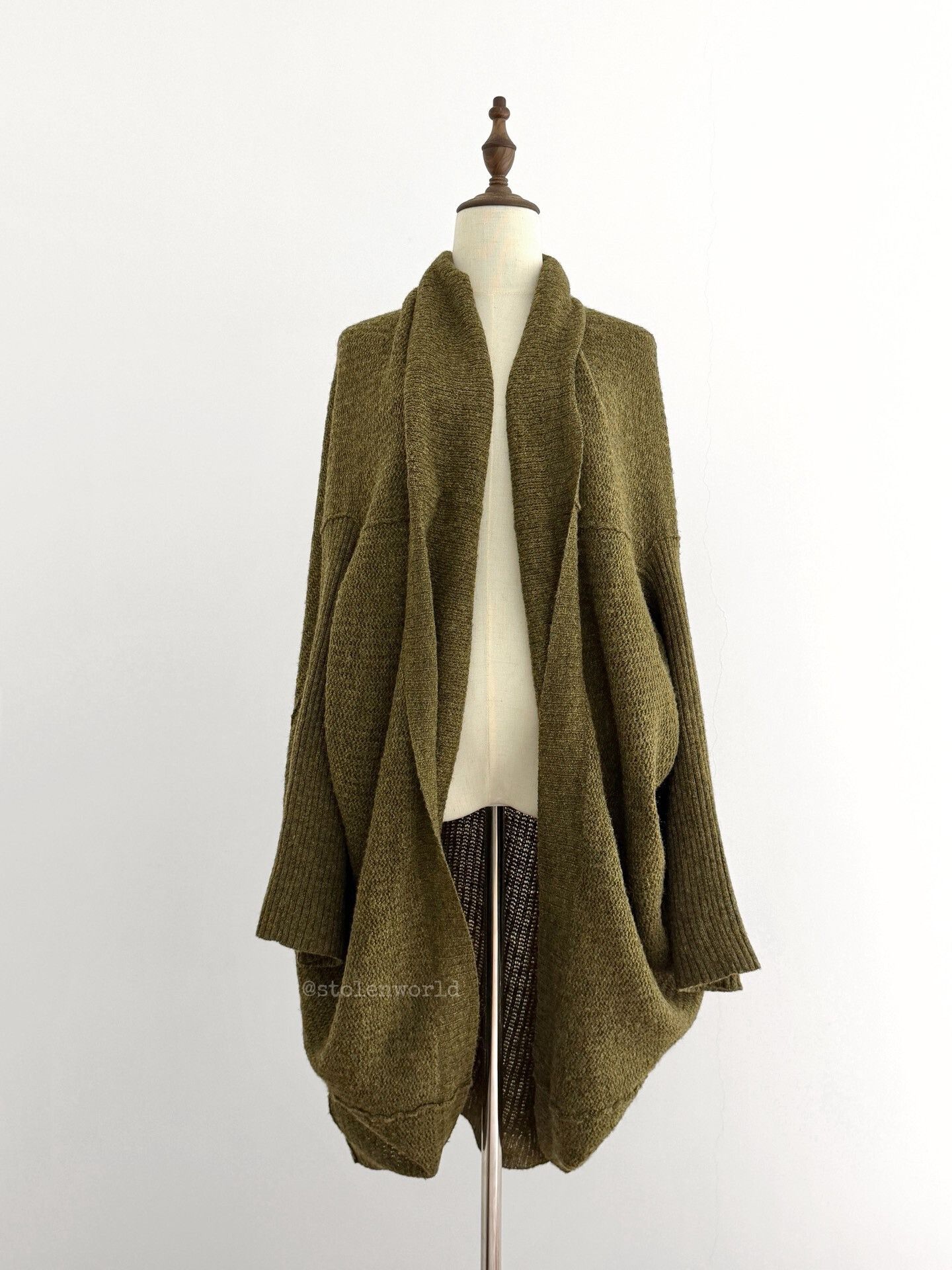 Y's green knitted wool cardigan by Y's Size M / US 6-8 / IT 42-44 - 1 Thumbnail