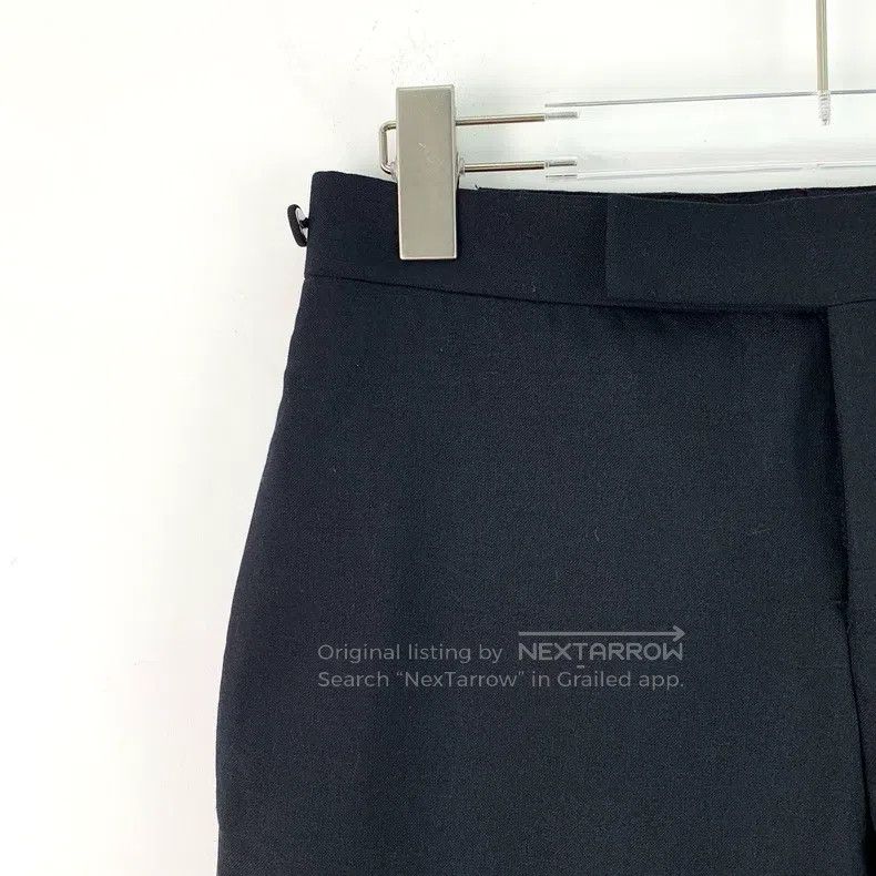 Thom Browne Thom Browne size 0 Black striped wool casual long pants Size US 38 / EU 54 - 3 Thumbnail