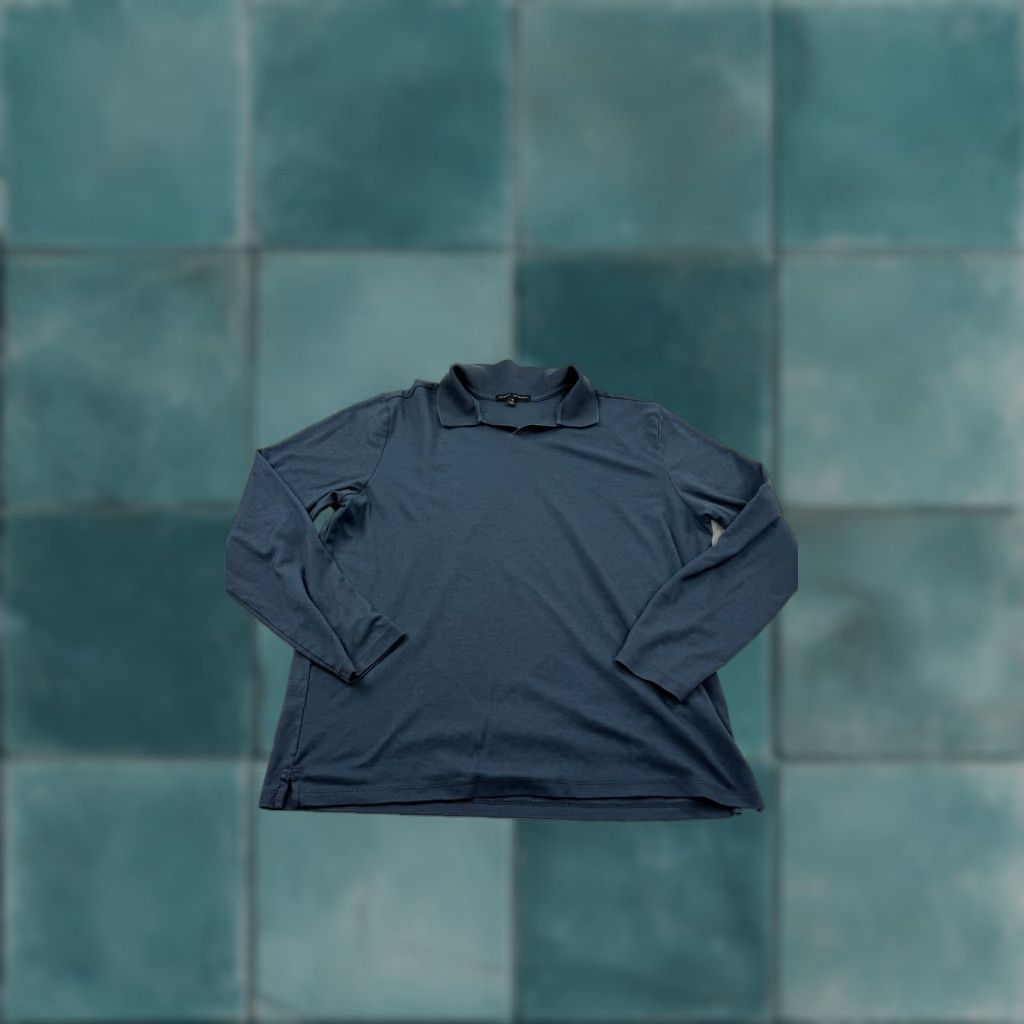 Vintage Robert Barakett Polo Shirt Mens XL Blue Long Sleeve Polo Casual Size US XL / EU 56 / 4 - 1 Thumbnail