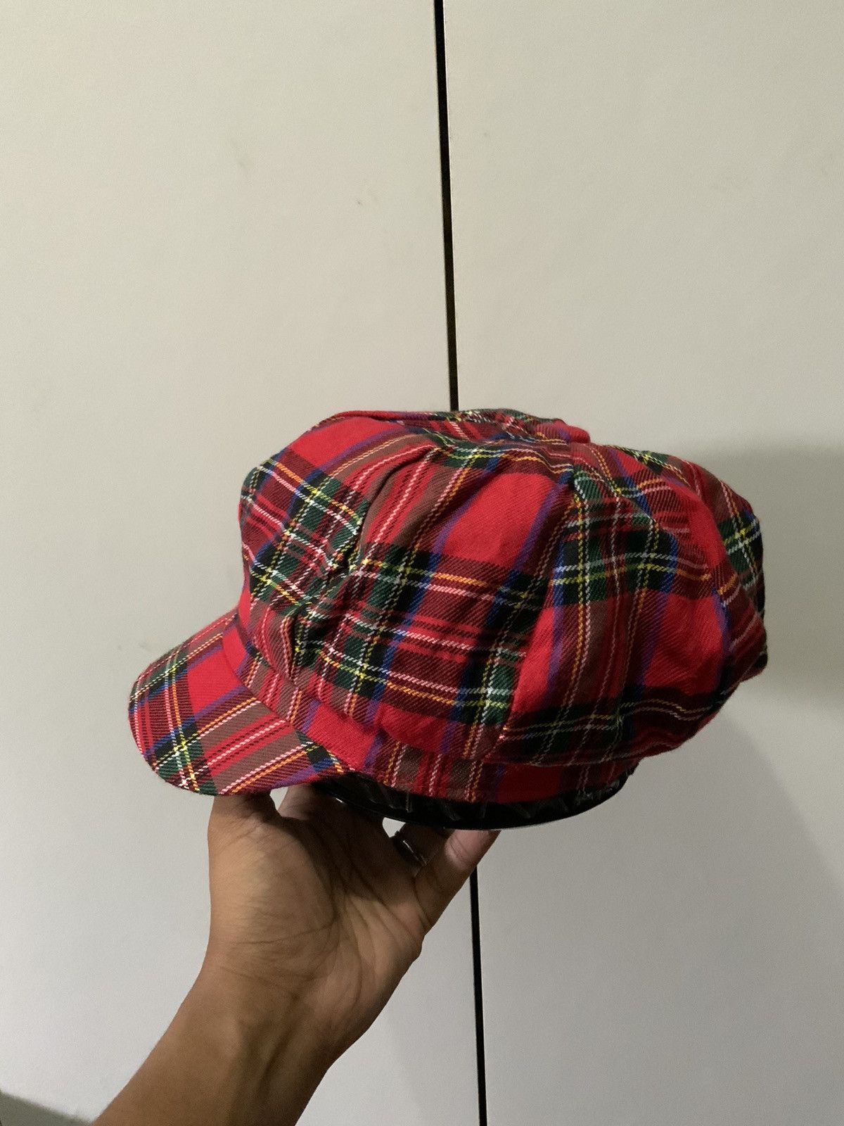 Japanese Brand Retro Plaid Newsboy Cap Size ONE SIZE - 2 Thumbnail