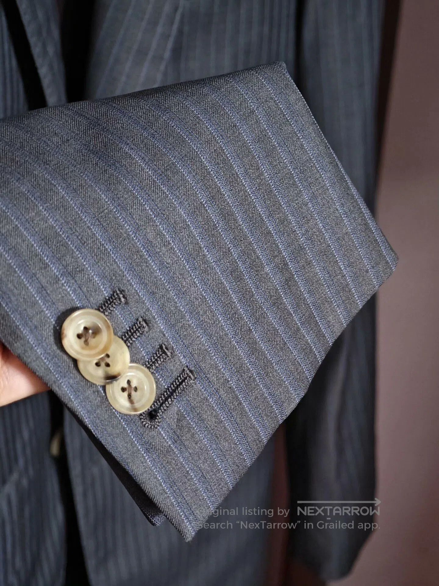 Loro Piana Italian Wool Linen Custom Suit. Size US M / EU 48-50 / 2 - 4 Thumbnail