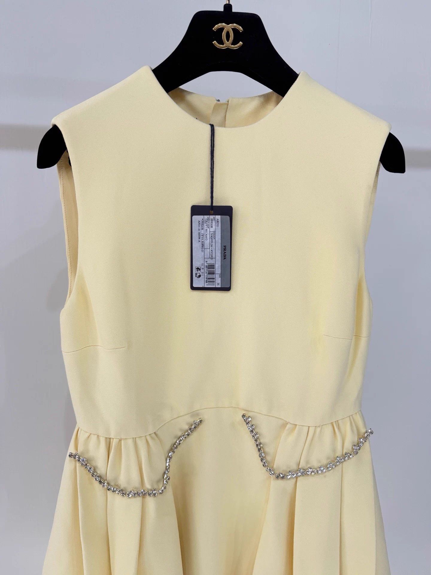 Prada Prada Camisole Dress Structured Beaded Skirt Size XS / US 0-2 / IT 36-38 - 2 Thumbnail