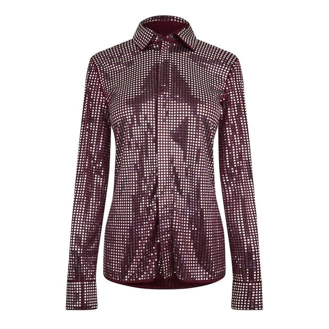 Bottega Veneta Bottega Veneta Regular Fit Long Sleeve Shirt in Red Size S / US 4 / IT 40 - 1 Thumbnail