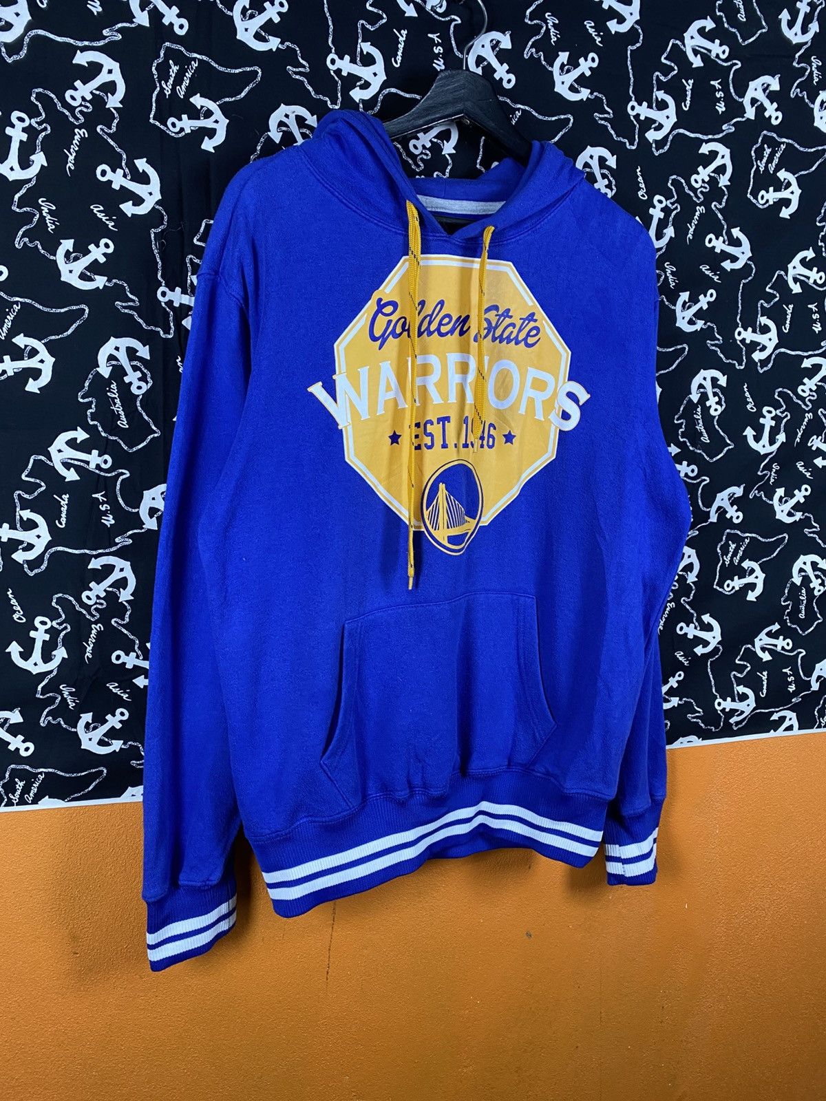 NBA Golden State Warriors Blue Pullover Hoodie – NBA Team Logo Size US S / EU 44-46 / 1 - 5 Thumbnail