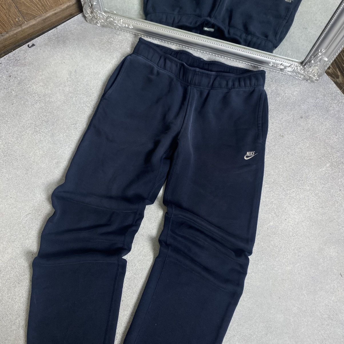Nike Vintage Nike Sweatpants Mini Swoosh Blue Size US 32 / EU 48 - 2 Thumbnail