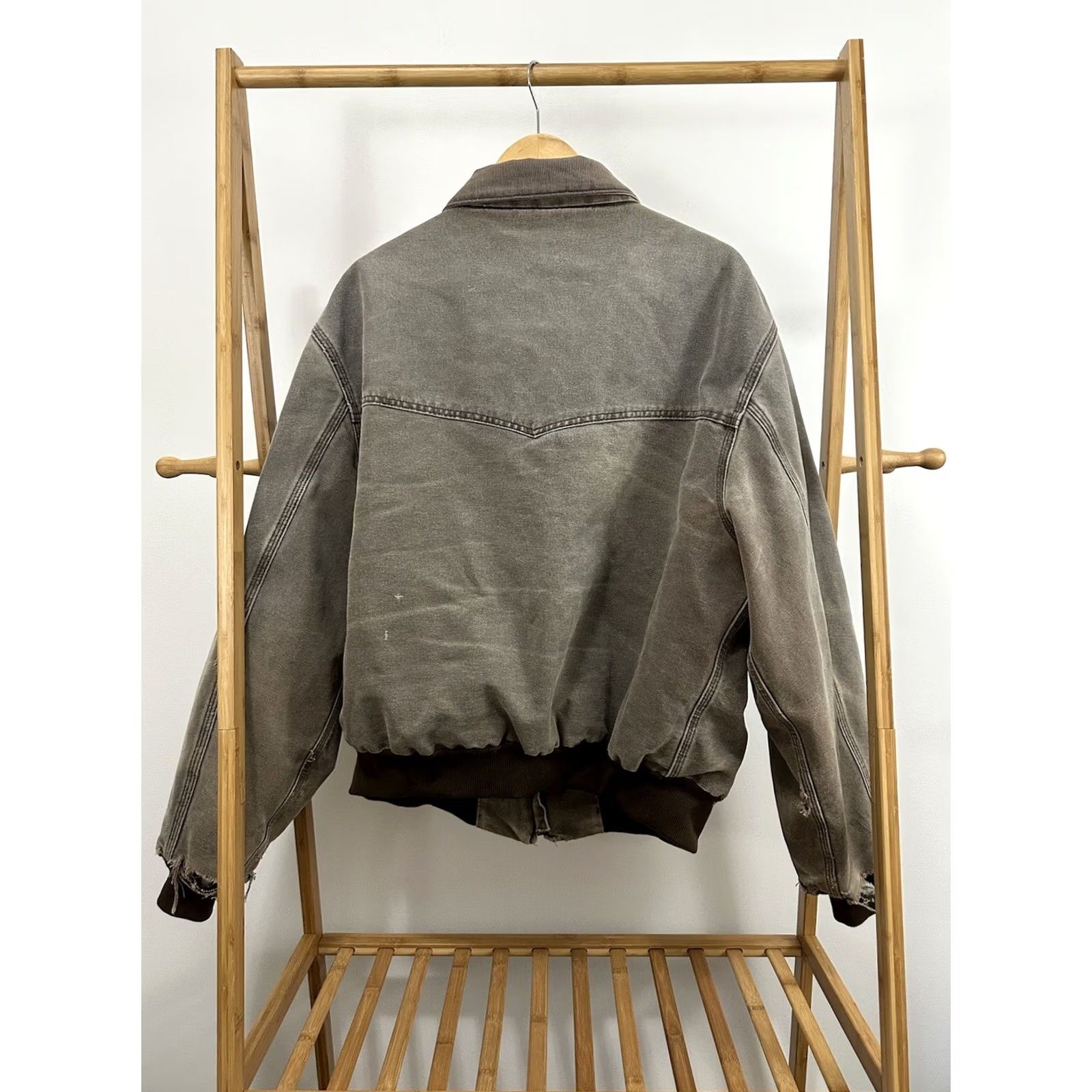 Carhartt VINTAGE Carhartt Jacket Brown Canvas 2XL Workwear Bomber Distressed Faded WIP Santa Fe Sun 0 Size US XXL / EU 58 / 5 - 2 Thumbnail