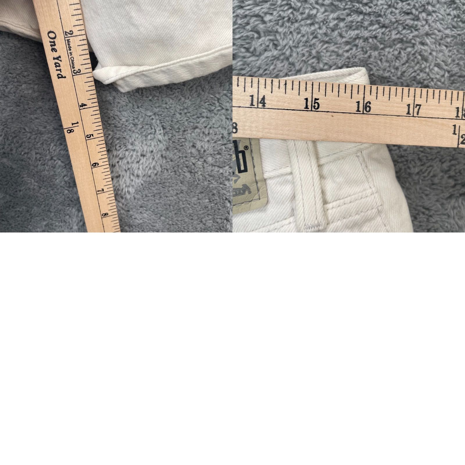 Levi's VINTAGE Levi's Womens Shorts 32 White Silvertab Mom Cut Off Denim Cotton 90s 5 Pocket Size 24" / US 00 / IT 34 - 9 Thumbnail
