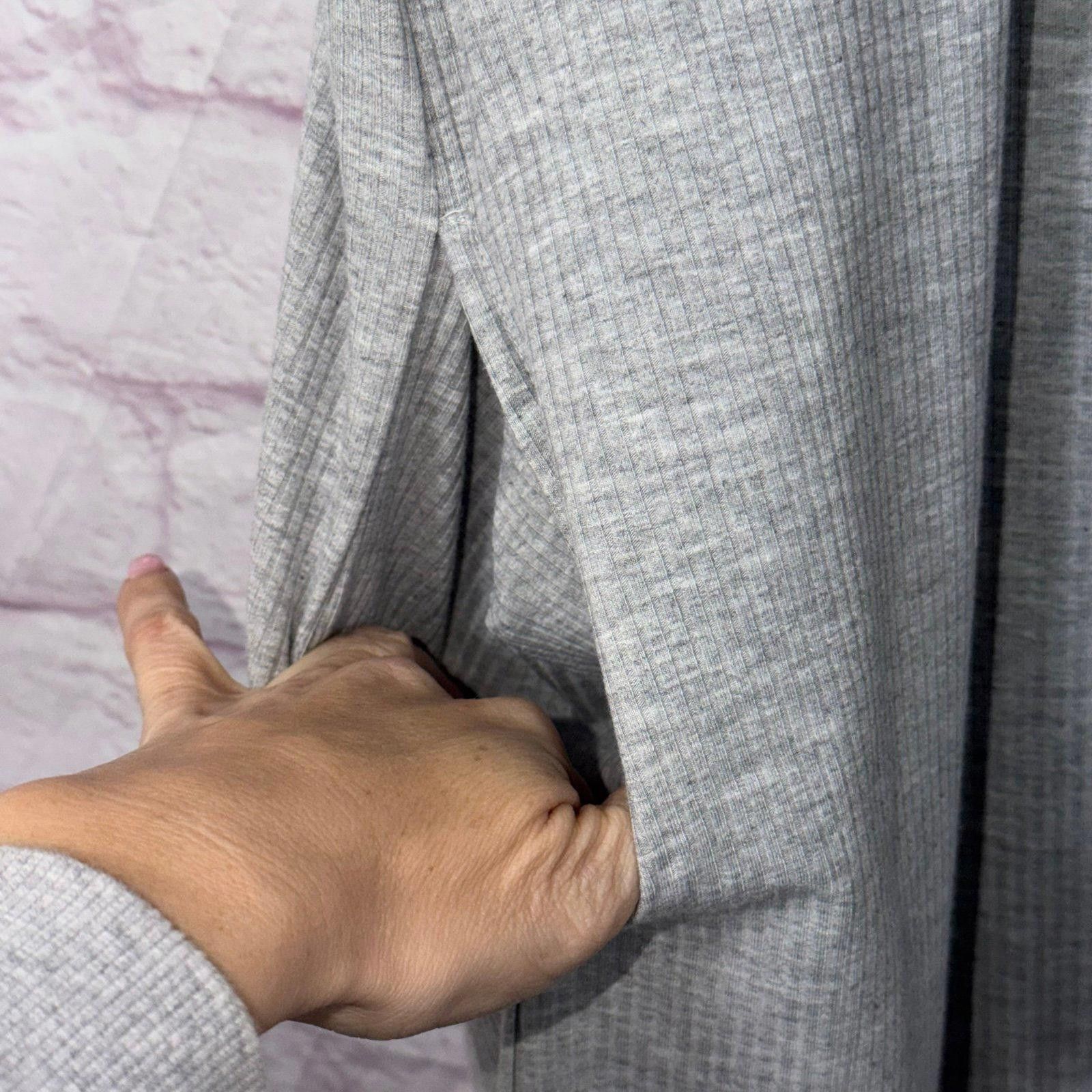 Other Marie Nicole Medium Gray Ruffle Sleeve Tie-Front Dress Size M / US 6-8 / IT 42-44 - 5 Thumbnail
