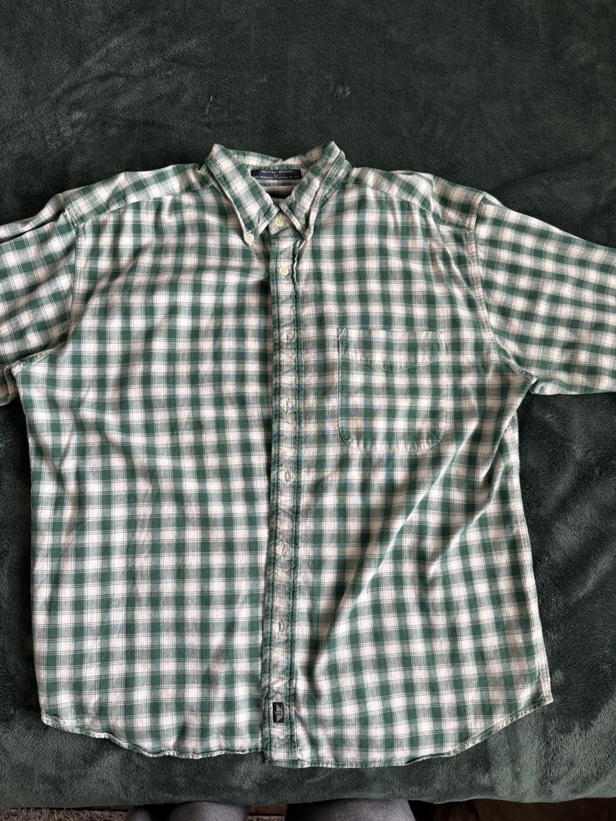 Dockers Green and White Button up Size US L / EU 52-54 / 3 - 1 Thumbnail